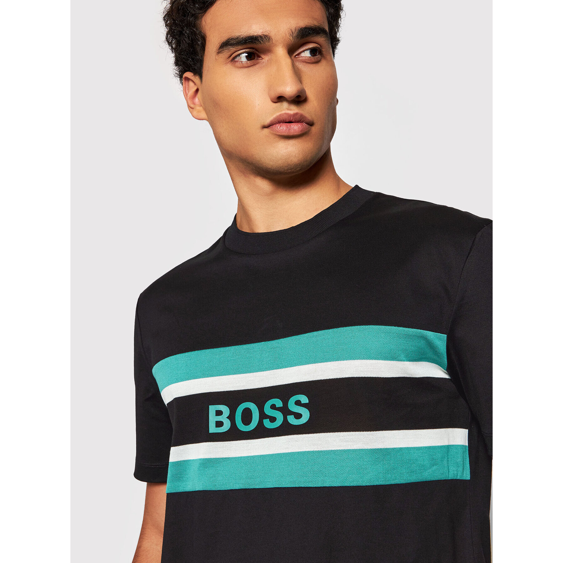 Boss T-Shirt Tiburt 123 50453284 Černá Regular Fit - Pepit.cz