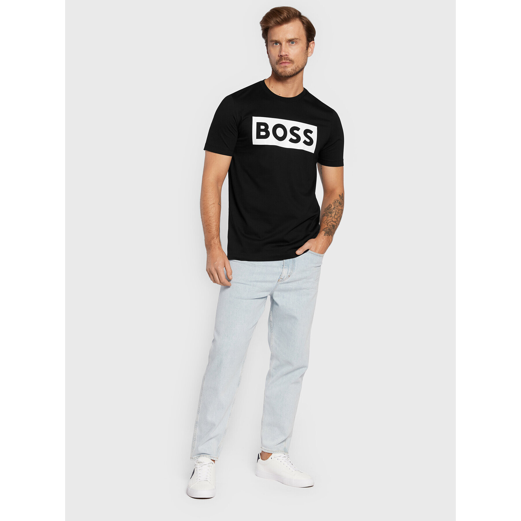 Boss T-Shirt Tiburt 292 50471696 Černá Regular Fit - Pepit.cz