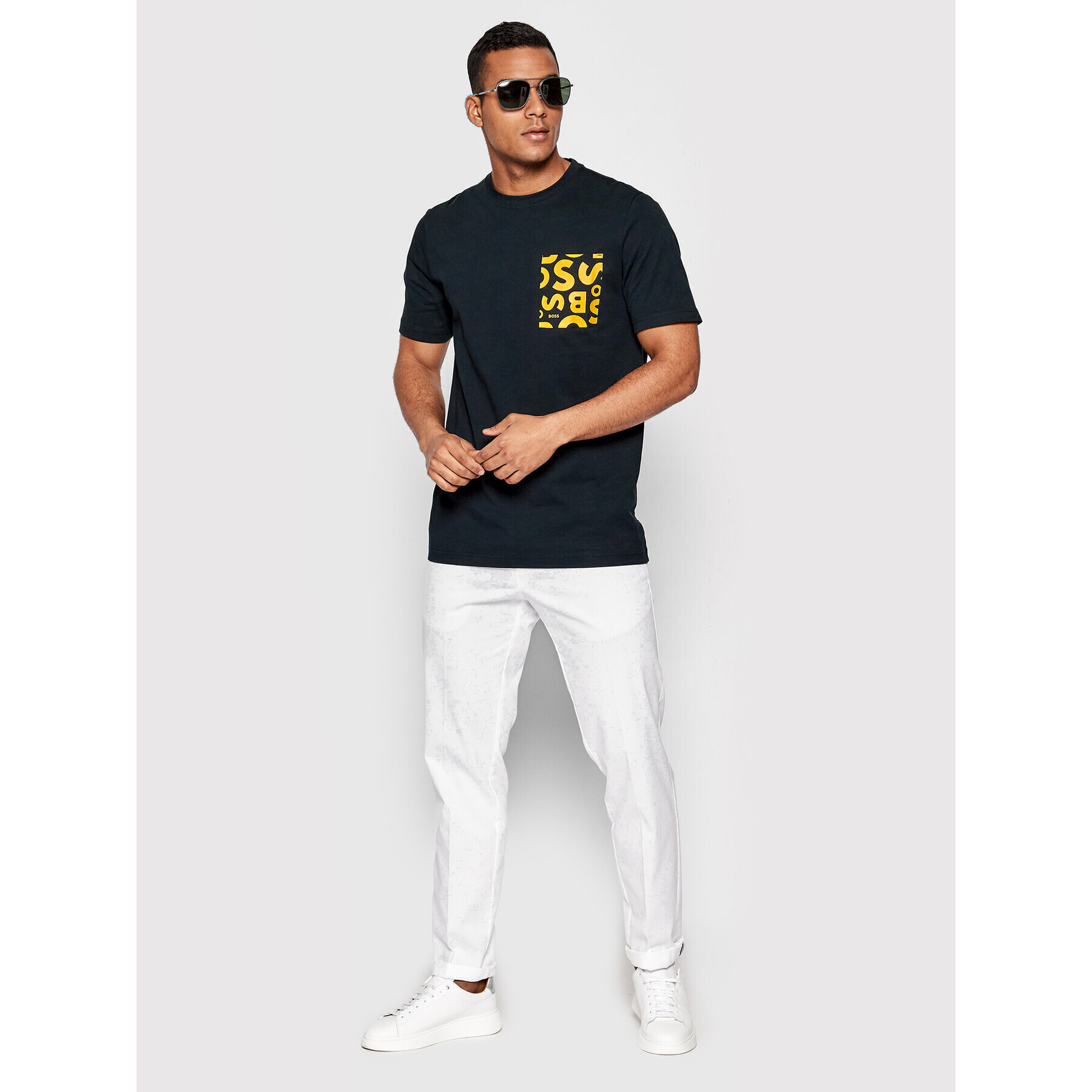 Boss T-Shirt Tiburt 300 50471721 Tmavomodrá Regular Fit - Pepit.cz