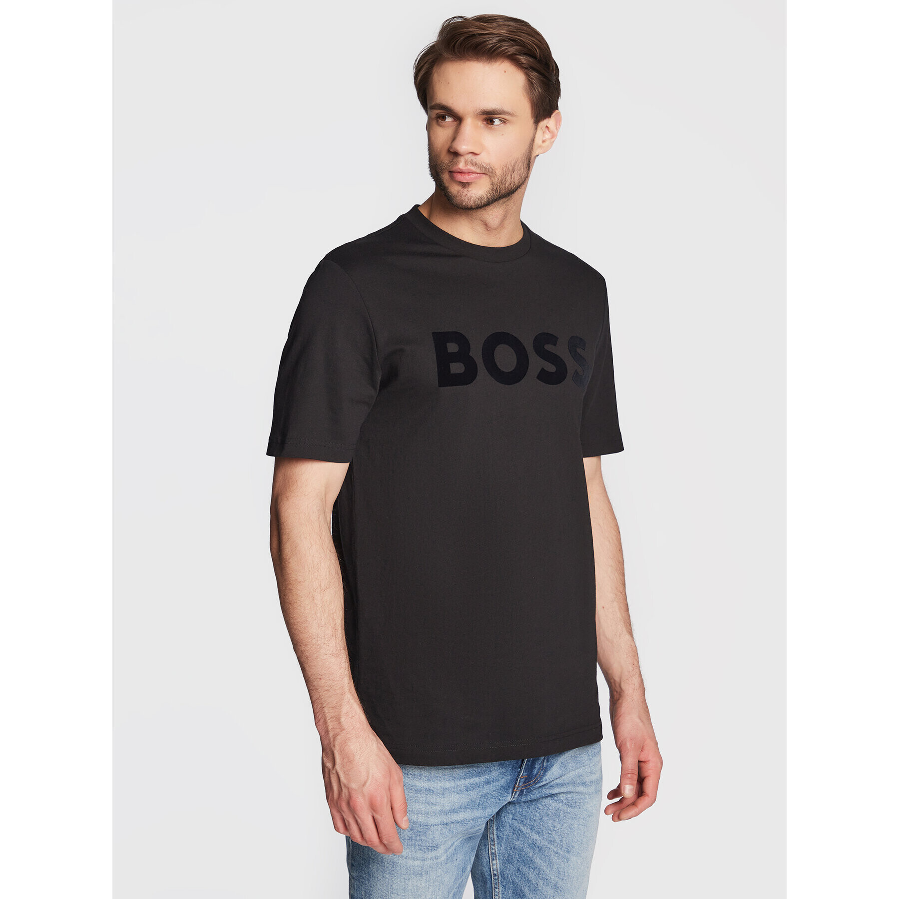 Boss T-Shirt Tiburt 318 50477303 Černá Regular Fit - Pepit.cz