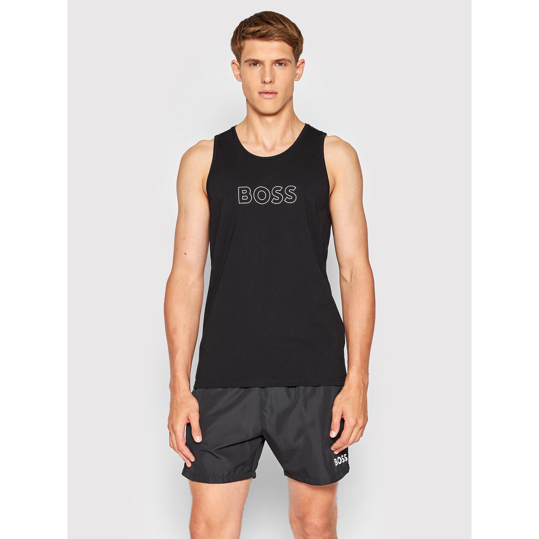 Boss Tank top Beach 50469301 Černá Regular Fit - Pepit.cz