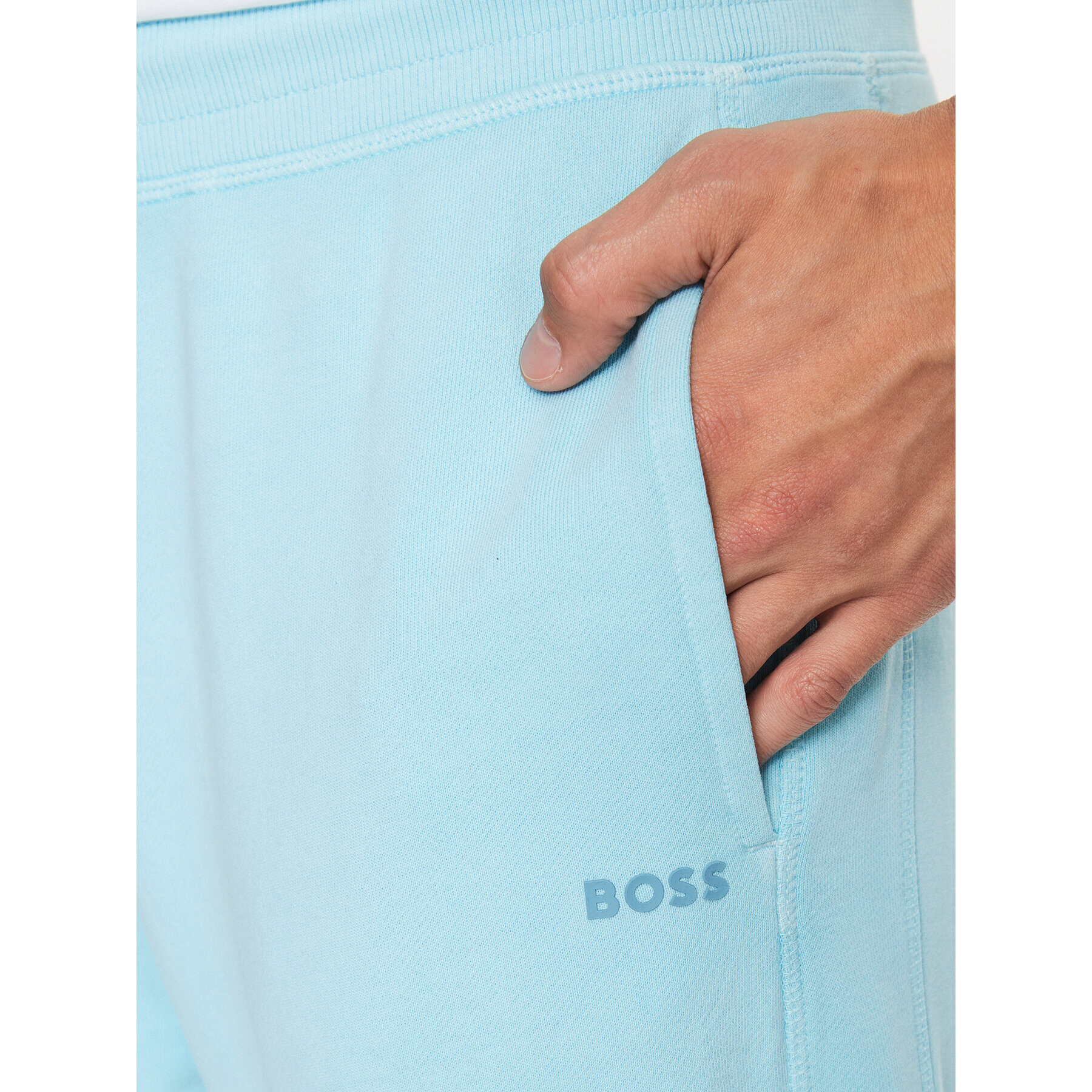 Boss Teplákové kalhoty 50472661 Modrá Relaxed Fit - Pepit.cz