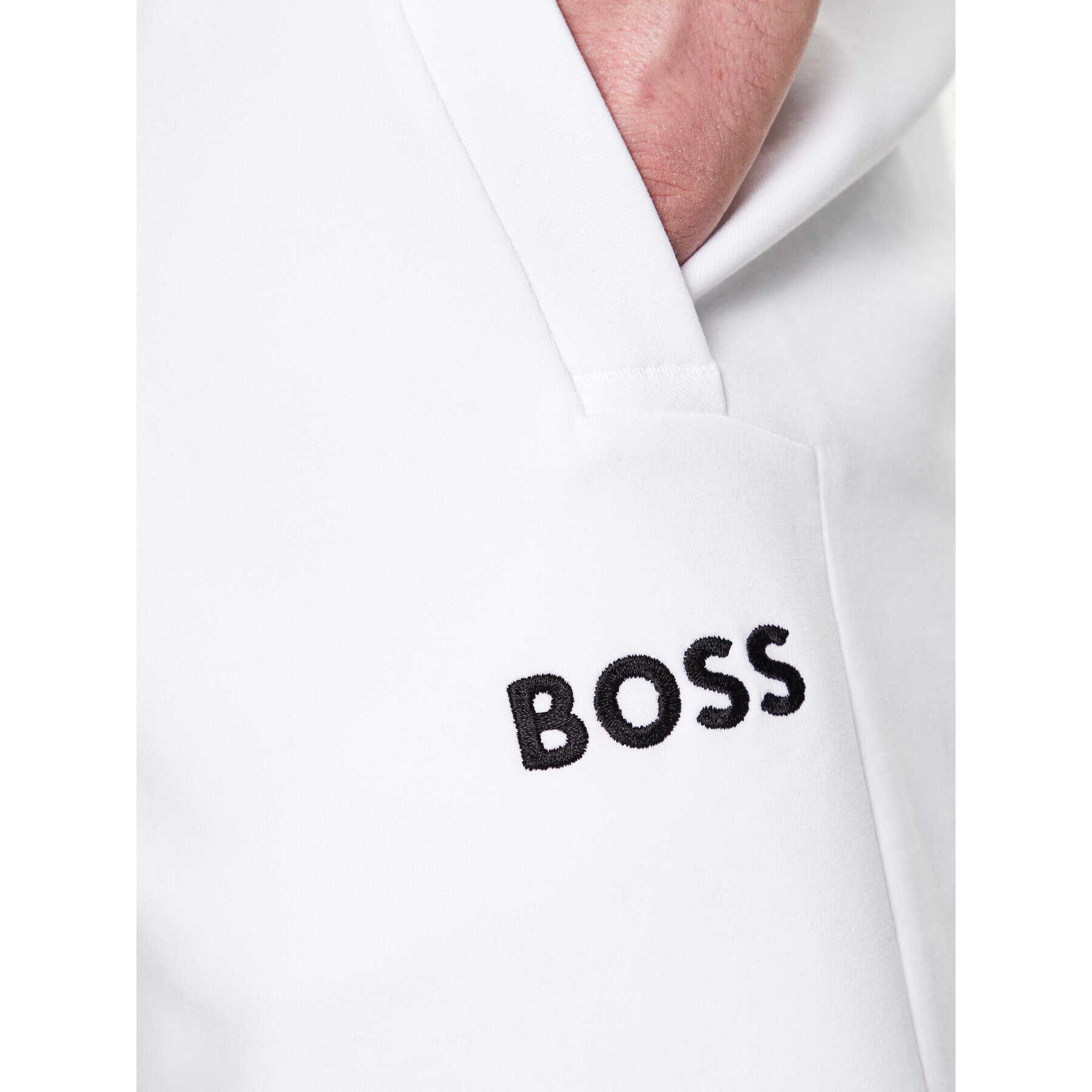 Boss Teplákové kalhoty 50482912 Bílá Regular Fit - Pepit.cz