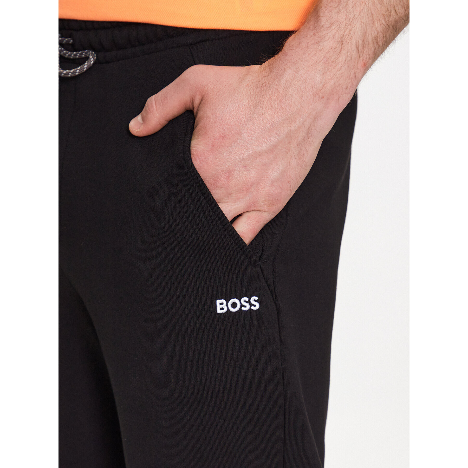 Boss Teplákové kalhoty Hadiko 50483253 Černá Relaxed Fit - Pepit.cz