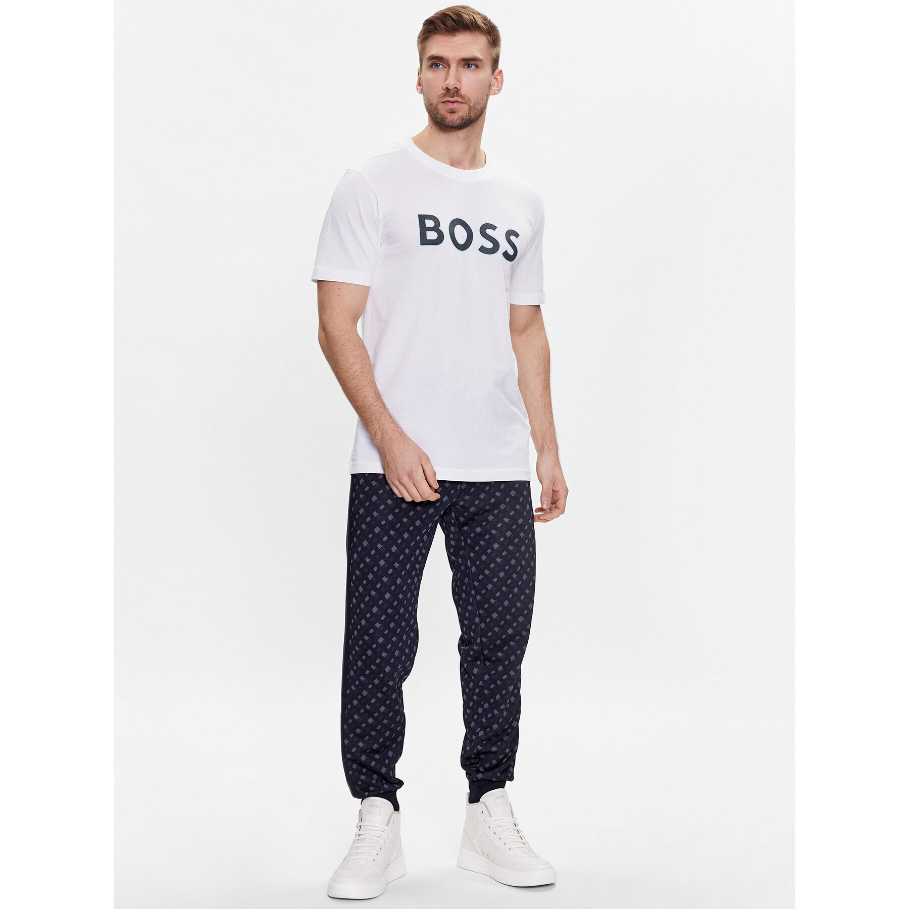 Boss Teplákové kalhoty 50486273 Modrá Regular Fit - Pepit.cz