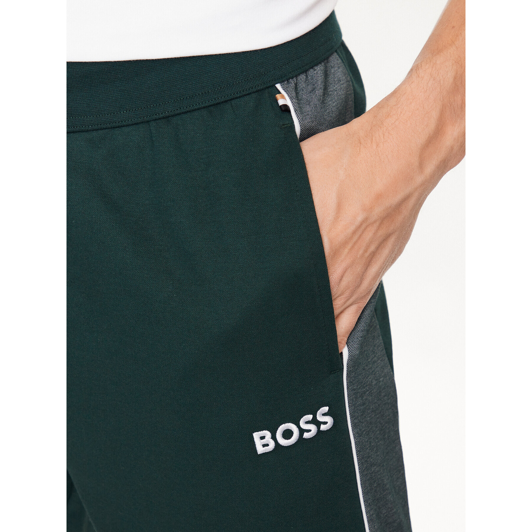 Boss Teplákové kalhoty 50491283 Zelená Regular Fit - Pepit.cz