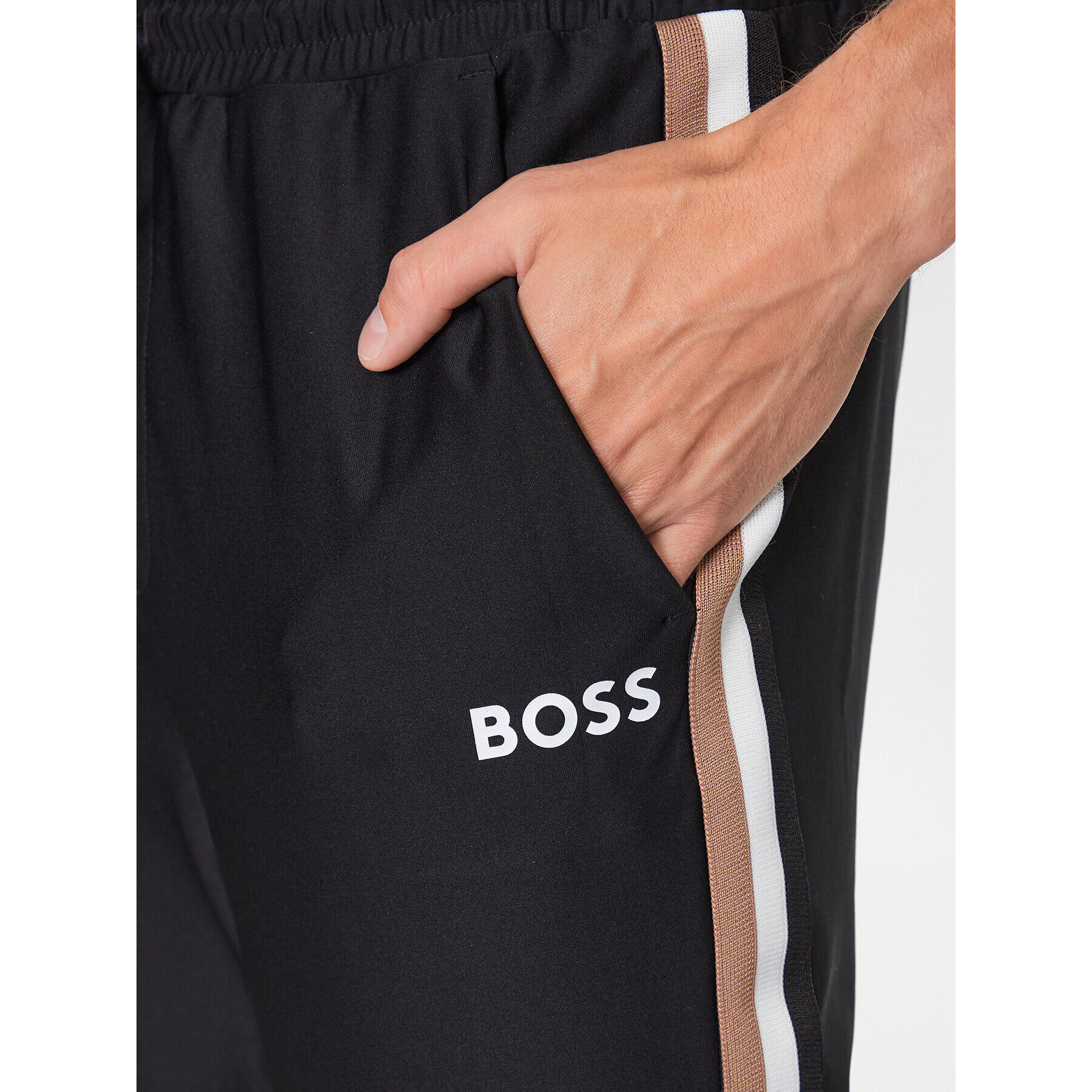 Boss Teplákové kalhoty 50504553 Černá Regular Fit - Pepit.cz