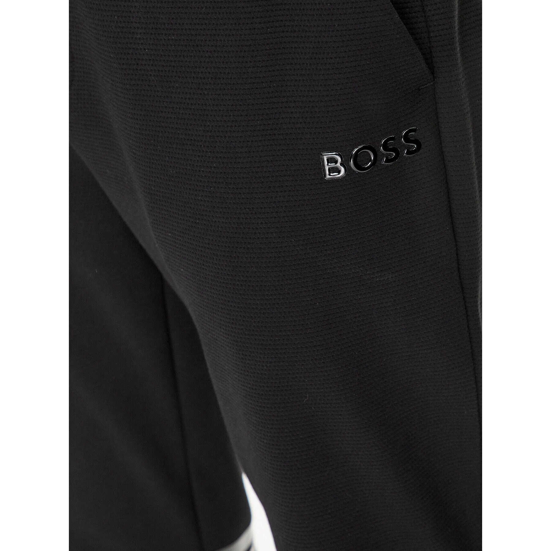 Boss Teplákové kalhoty Hadiko Mirror 50501206 Černá Relaxed Fit - Pepit.cz