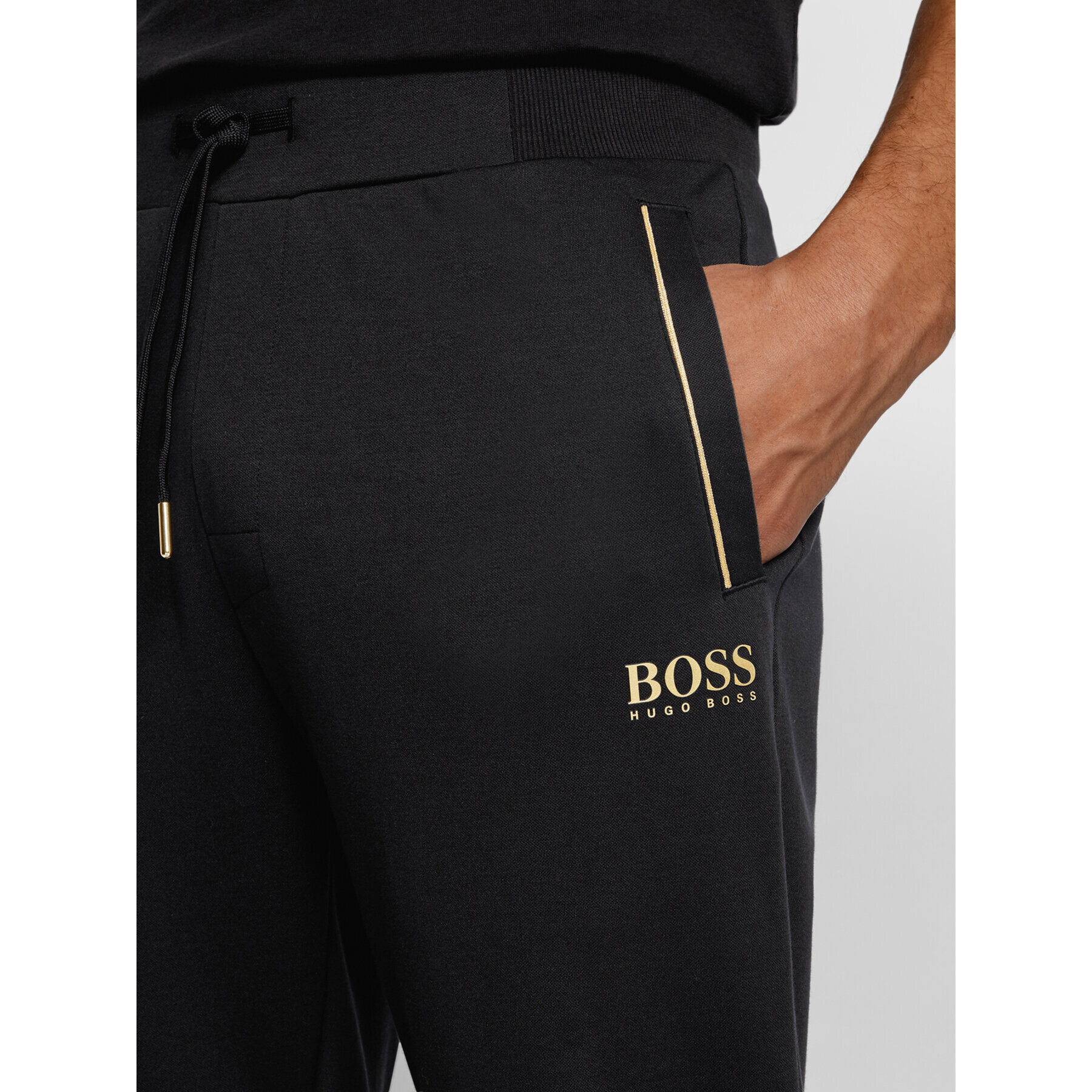 Boss Teplákové kalhoty Tracksuit 50442817 Černá Regular Fit - Pepit.cz