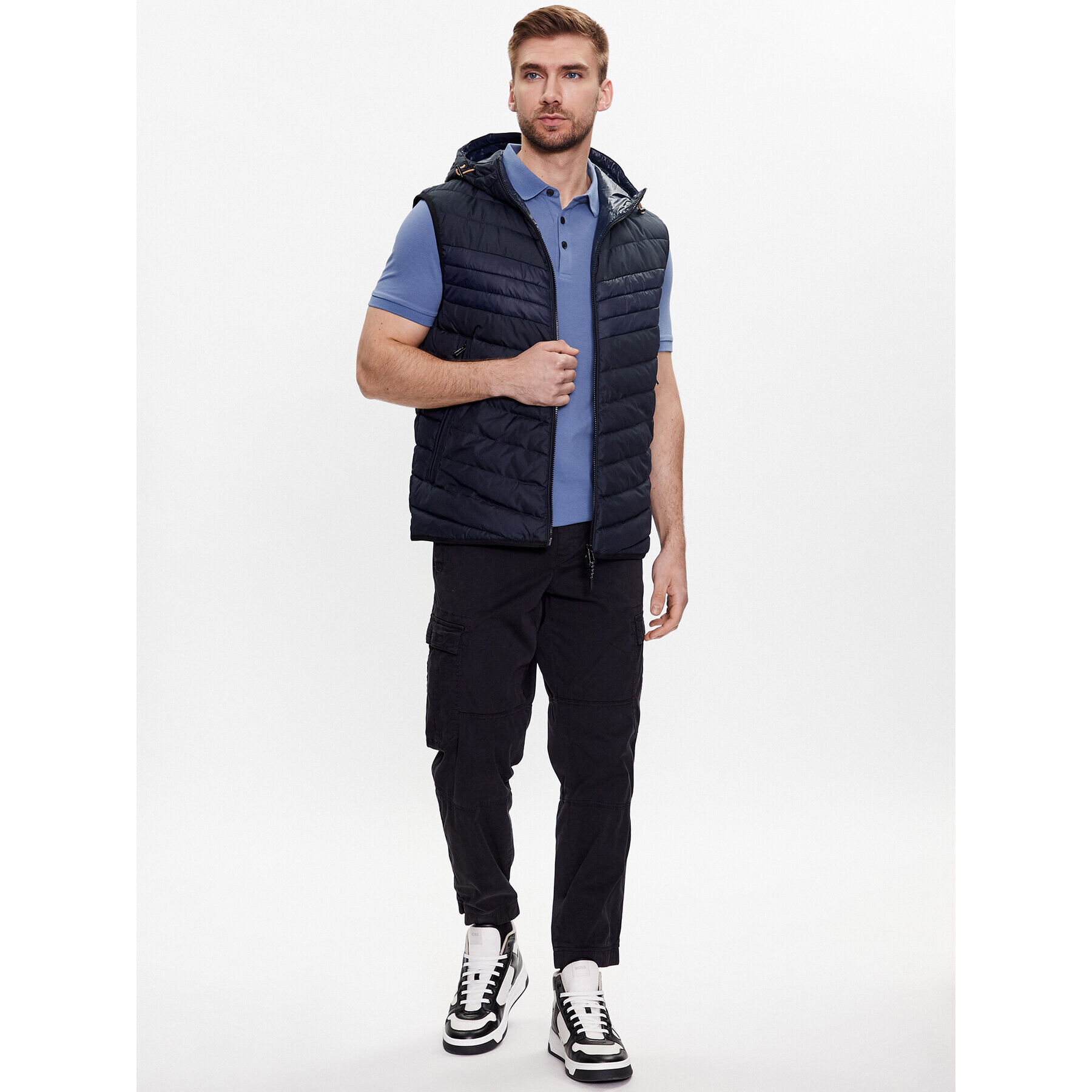 Boss Vatovaná bunda 50488272 Tmavomodrá Regular Fit - Pepit.cz