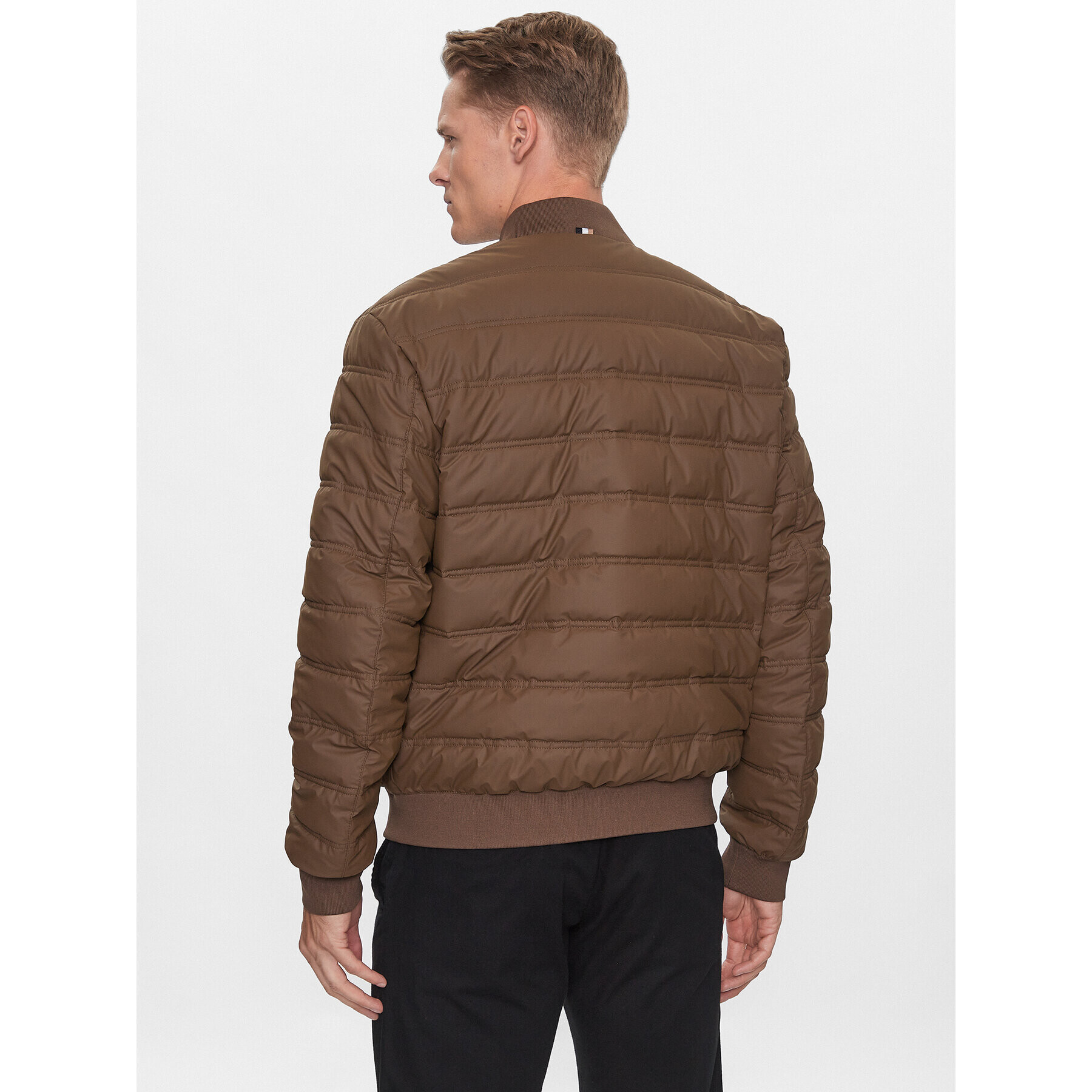 Boss Vatovaná bunda Caradoc 50493693 Hnědá Regular Fit - Pepit.cz