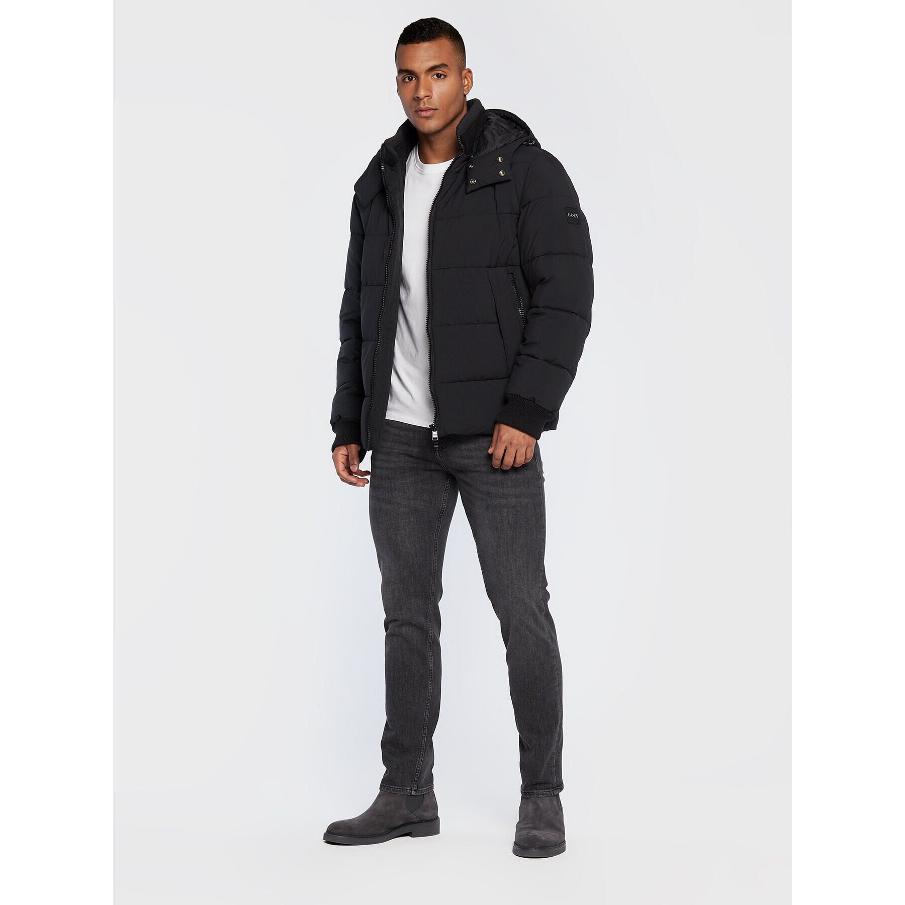 Boss Vatovaná bunda Corleon1 50478378 Černá Regular Fit - Pepit.cz