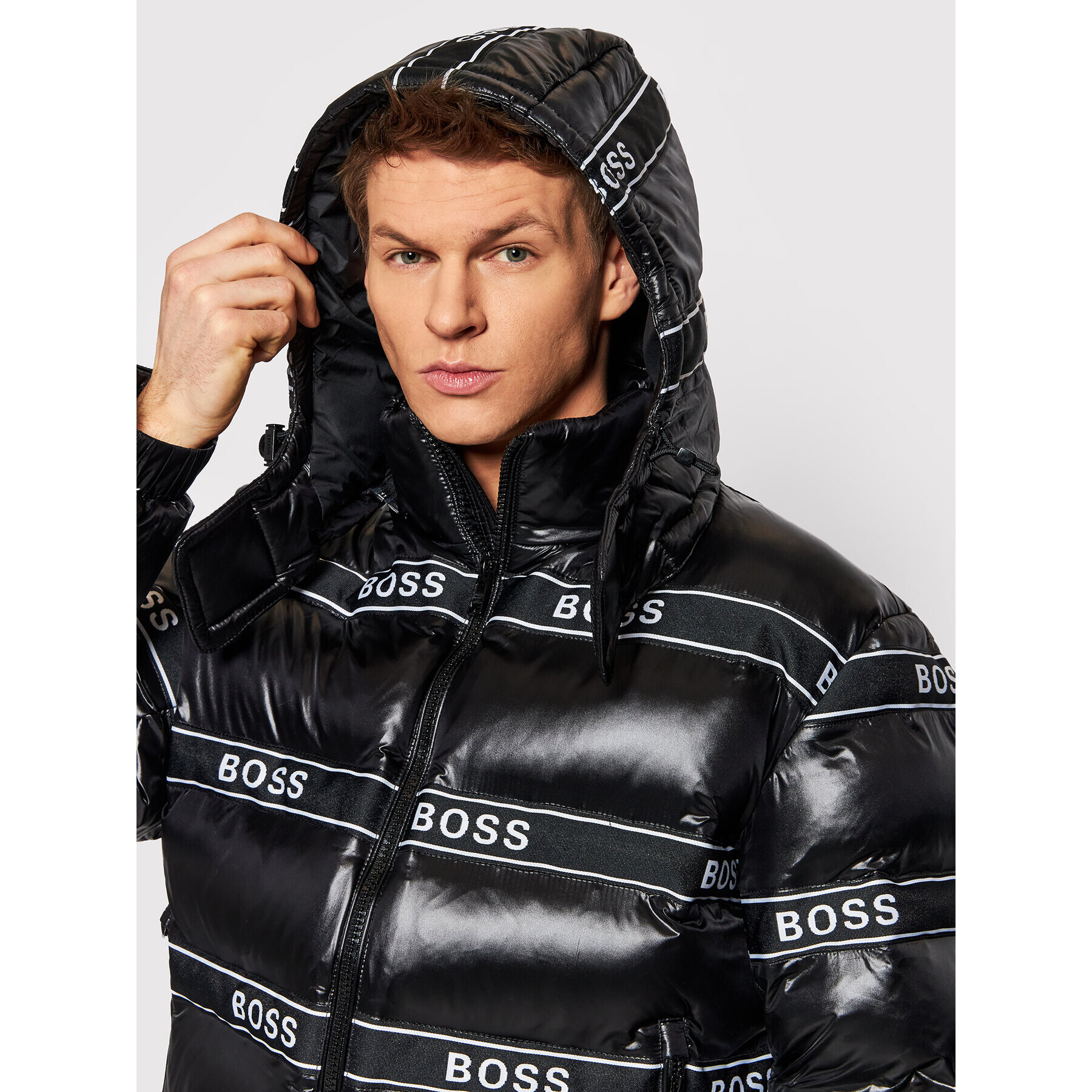 Boss Vatovaná bunda Dobel_Hc 50461455 Černá Regular Fit - Pepit.cz