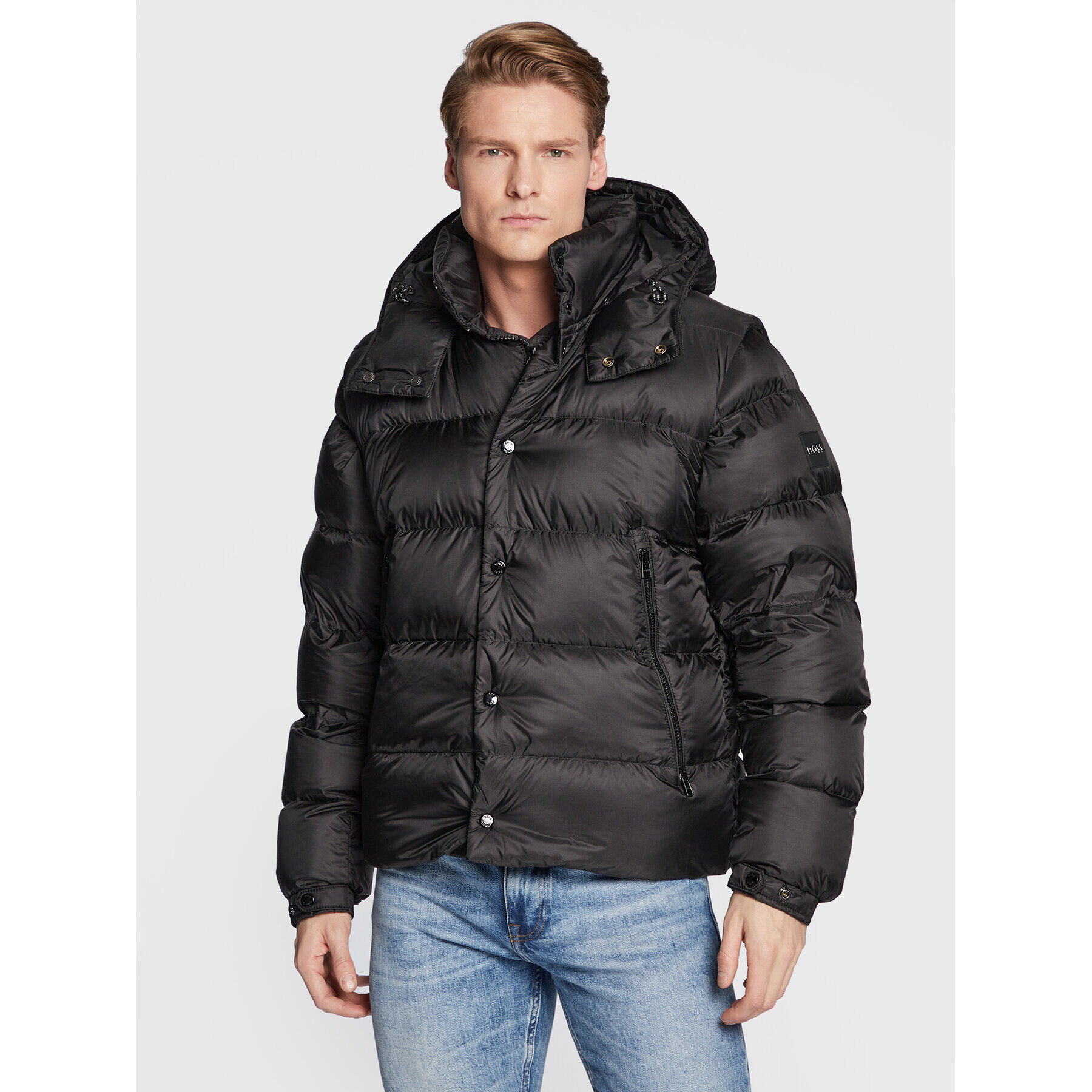 Boss Vatovaná bunda Dolson 50472781 Černá Regular Fit - Pepit.cz