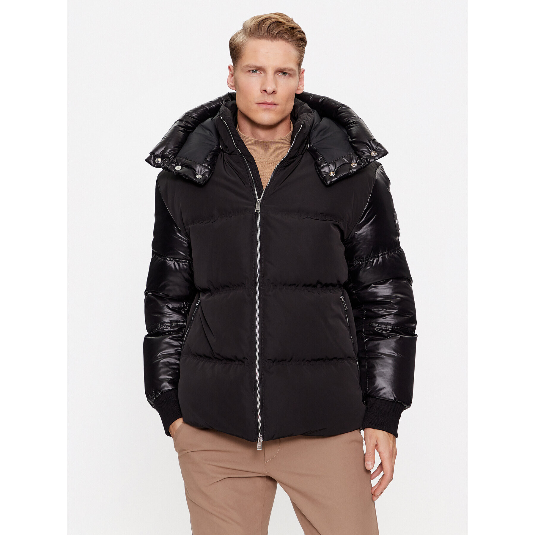 Boss Vatovaná bunda Dybes 50499800 Černá Regular Fit - Pepit.cz