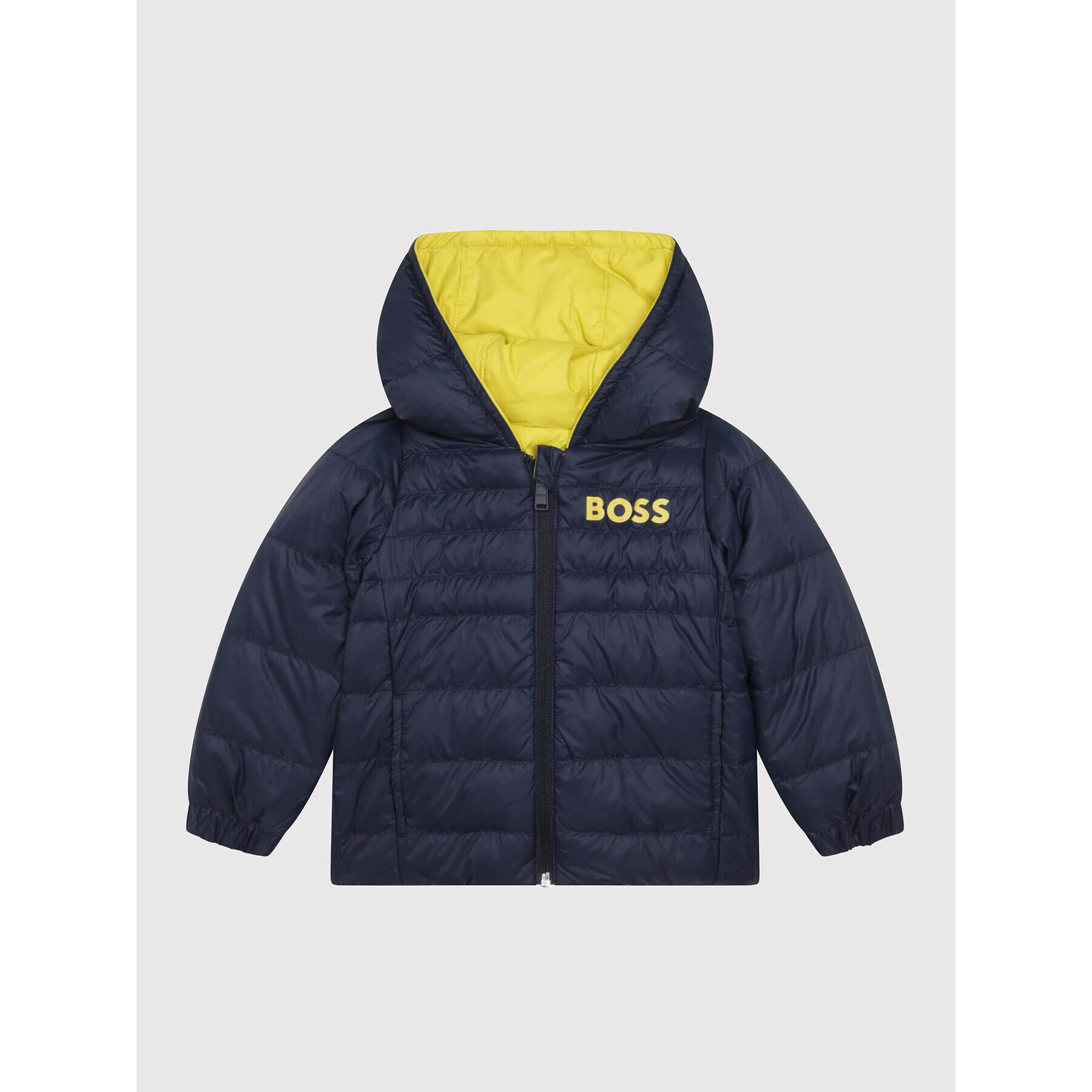 Boss Vatovaná bunda J06254 M Žlutá Regular Fit - Pepit.cz