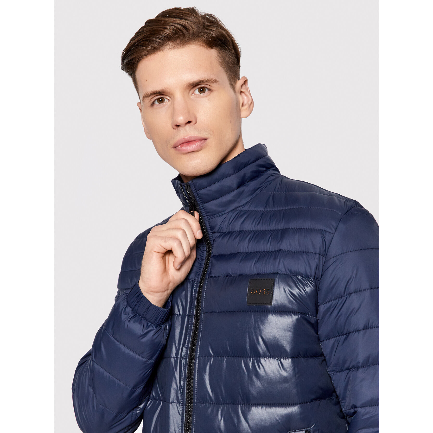 Boss Vatovaná bunda Oden 50470898 Tmavomodrá Regular Fit - Pepit.cz