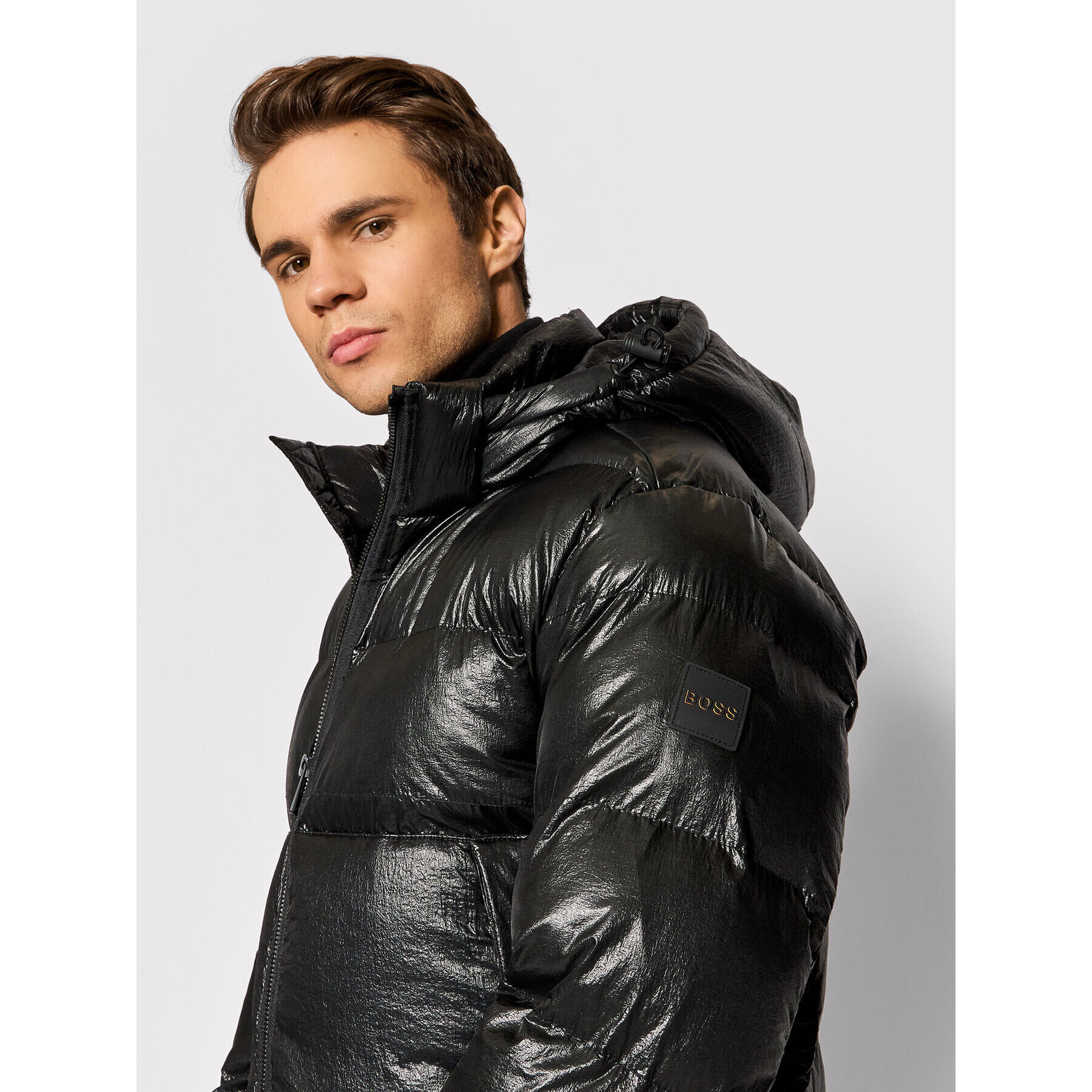 Boss Vatovaná bunda Omnio-D 50460751 Černá Regular Fit - Pepit.cz