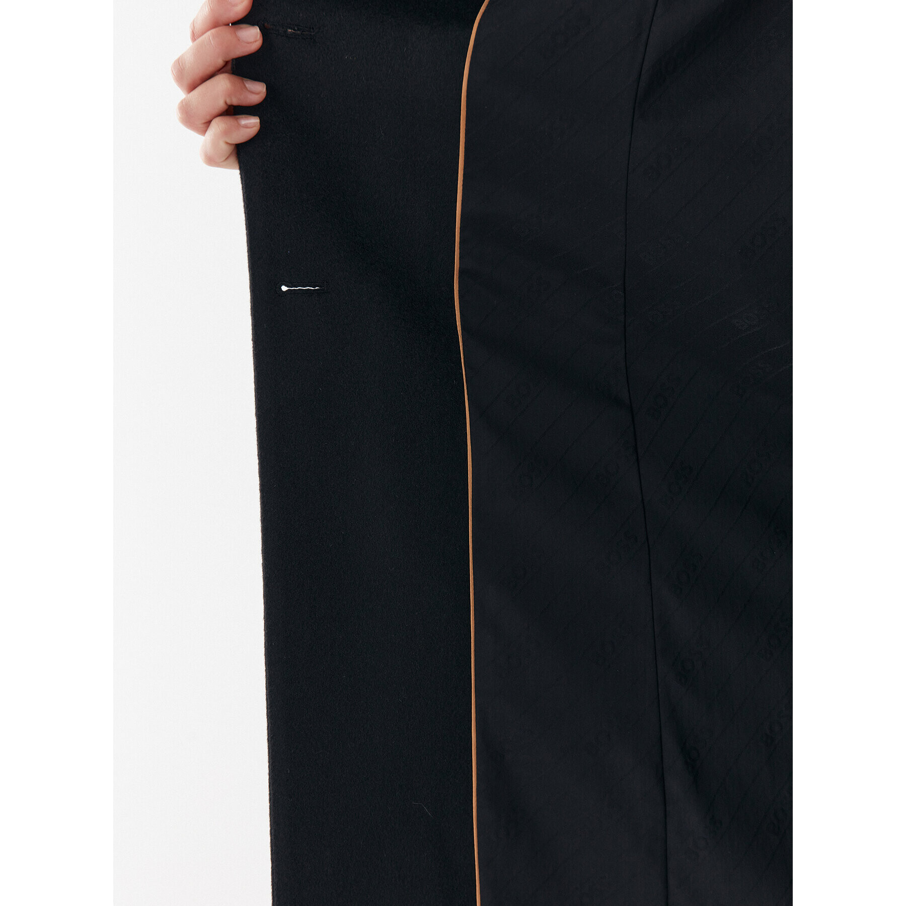 Boss Vlněný kabát Catara 50501019 Černá Slim Fit - Pepit.cz