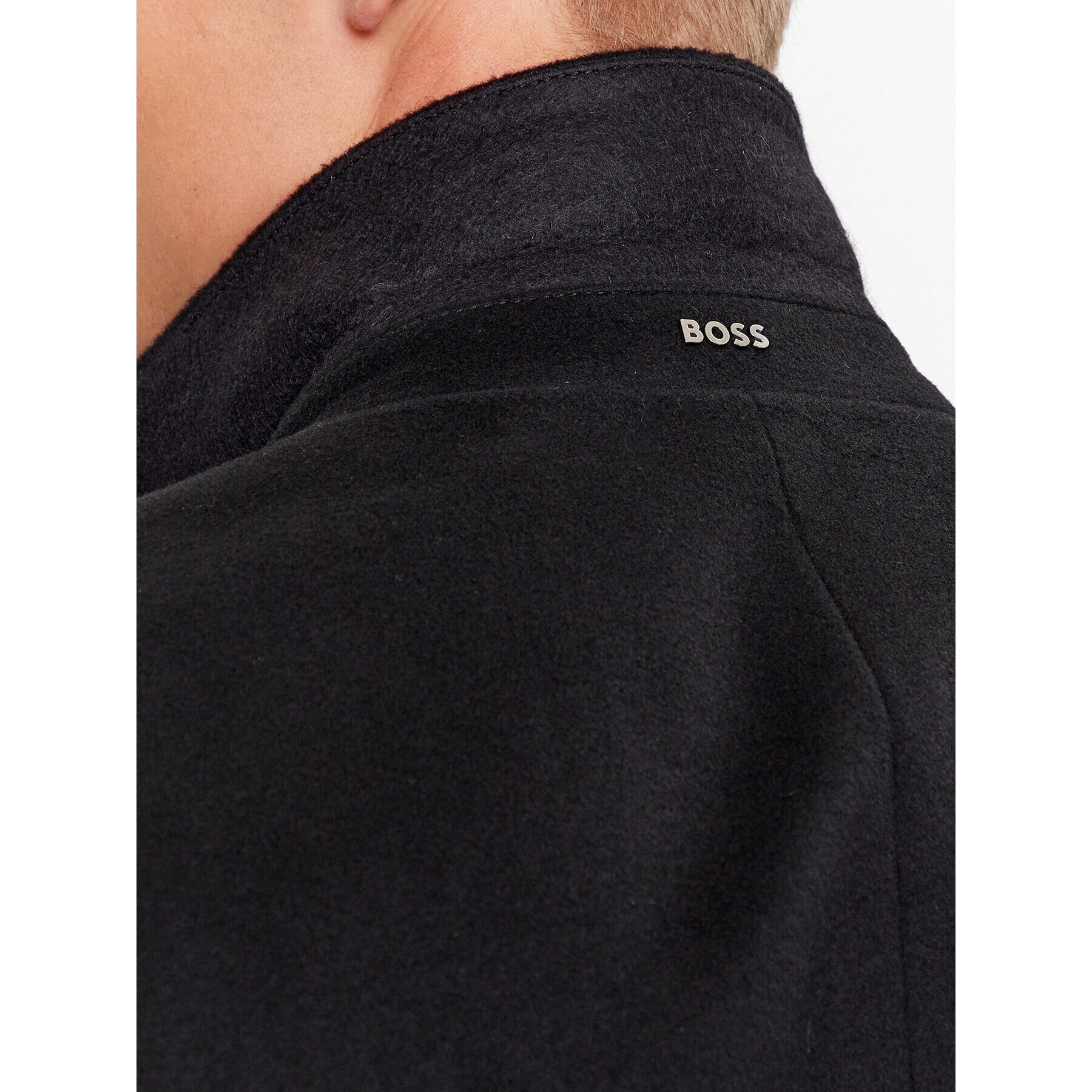 Boss Vlněný kabát H-Hyde-234 50502327 Černá Slim Fit - Pepit.cz