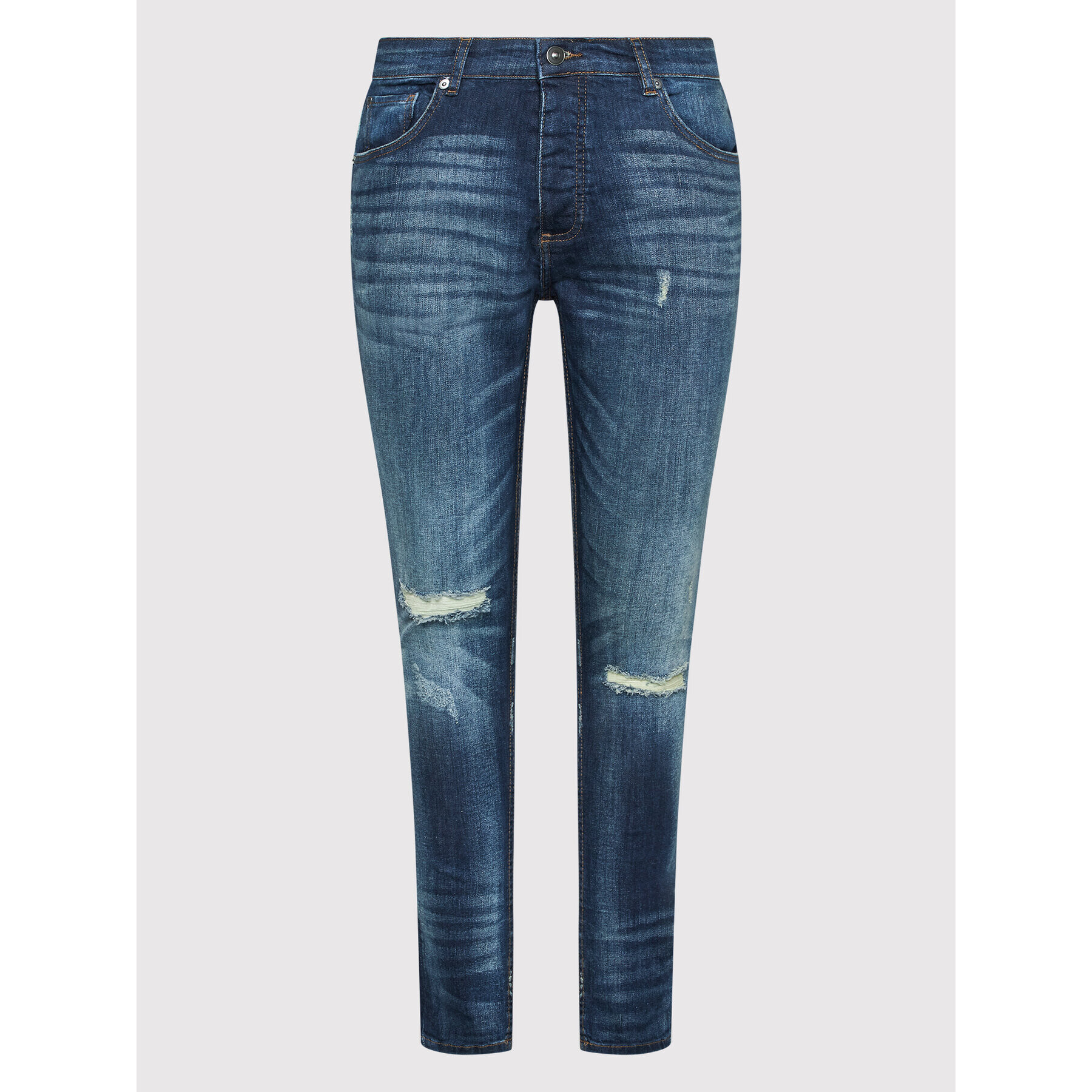 Brave Soul Jeansy MJN-OLIVER Tmavomodrá Skinny Fit - Pepit.cz