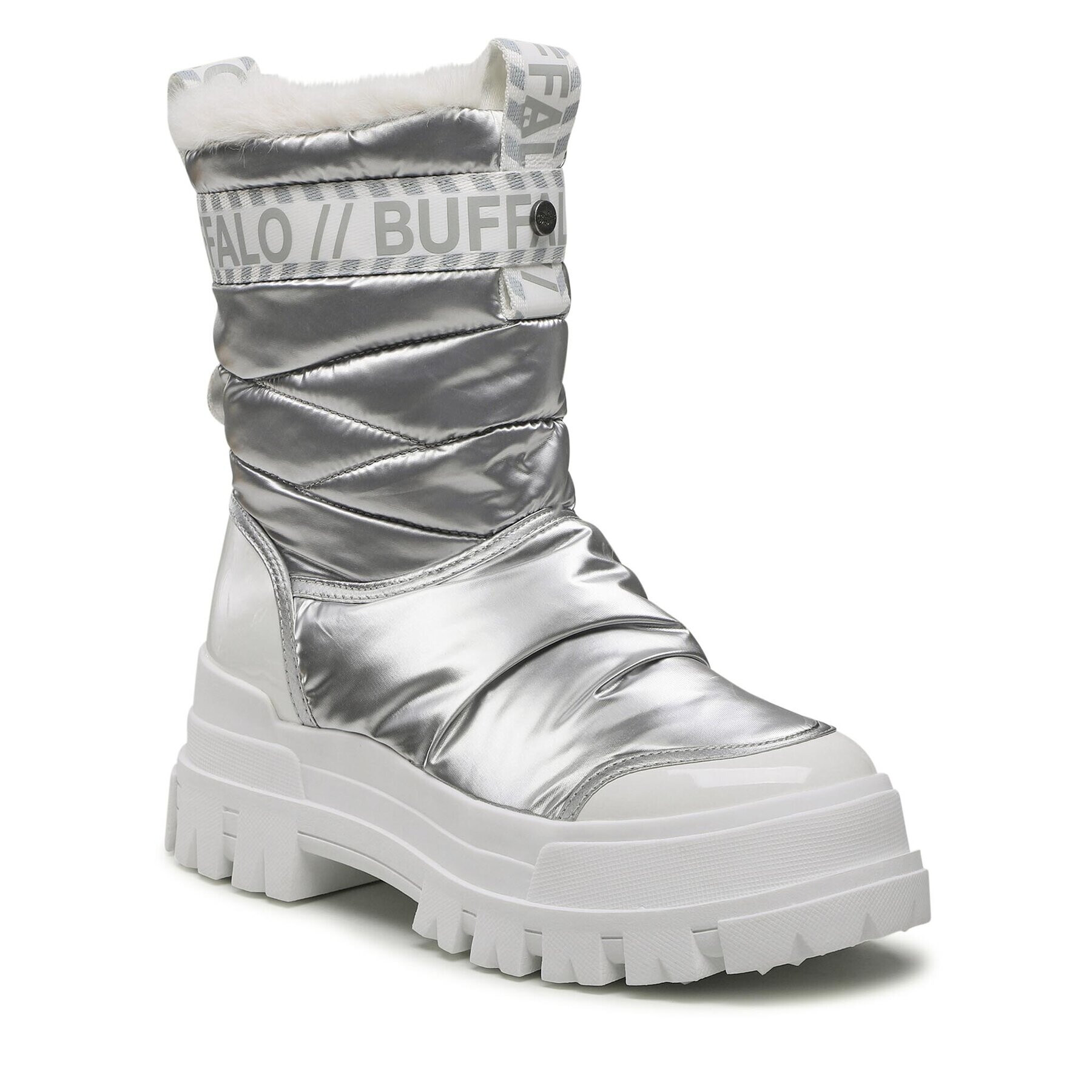 Buffalo Sněhule Aspha Quilt Snowboot BN1622169 Stříbrná - Pepit.cz