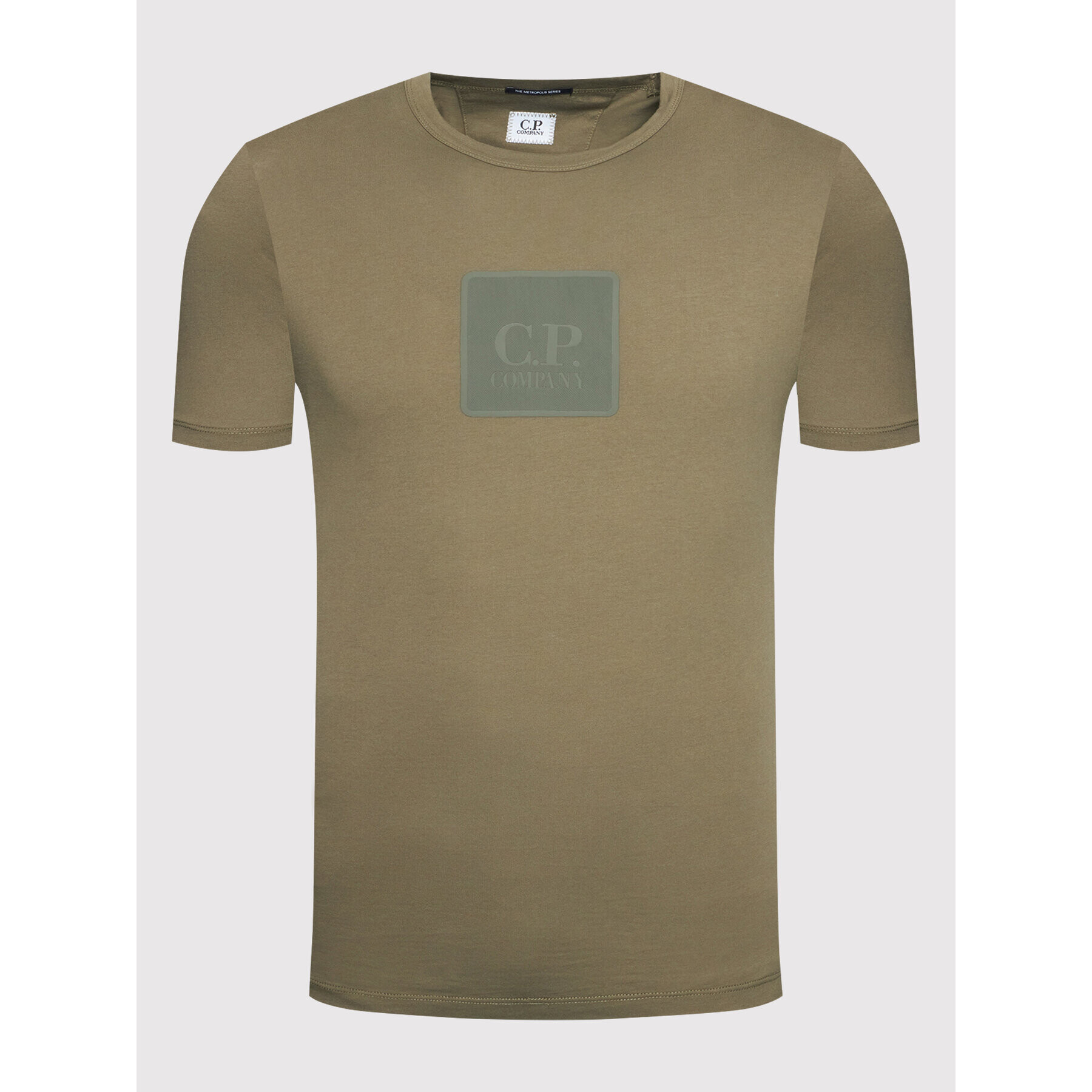 C.P. Company T-Shirt Logo 11CMTS044A 005100W Zelená Regular Fit - Pepit.cz