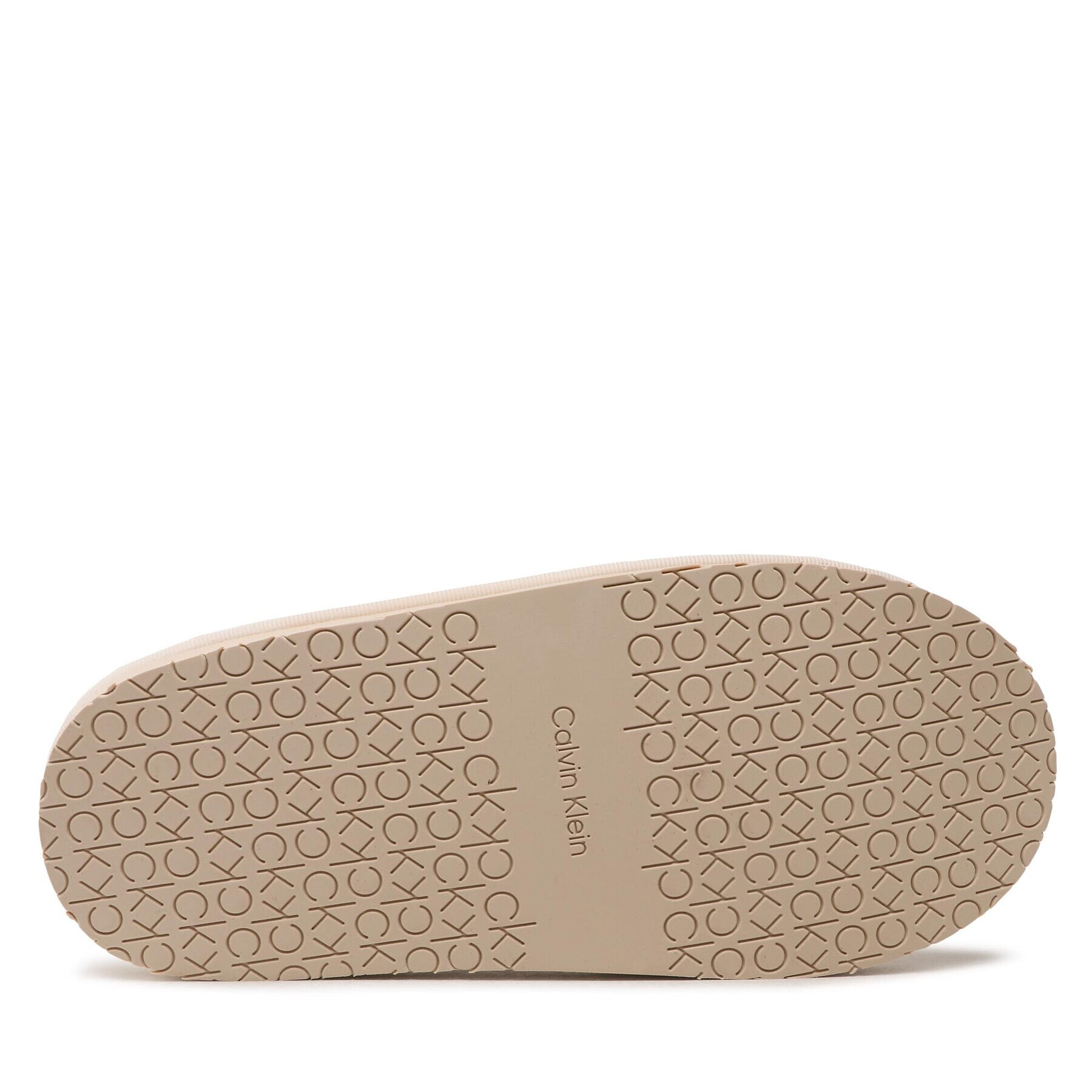 Calvin Klein Bačkory Slipper Flatform Mule W/Hdw-Jq HW0HW01281 Béžová - Pepit.cz