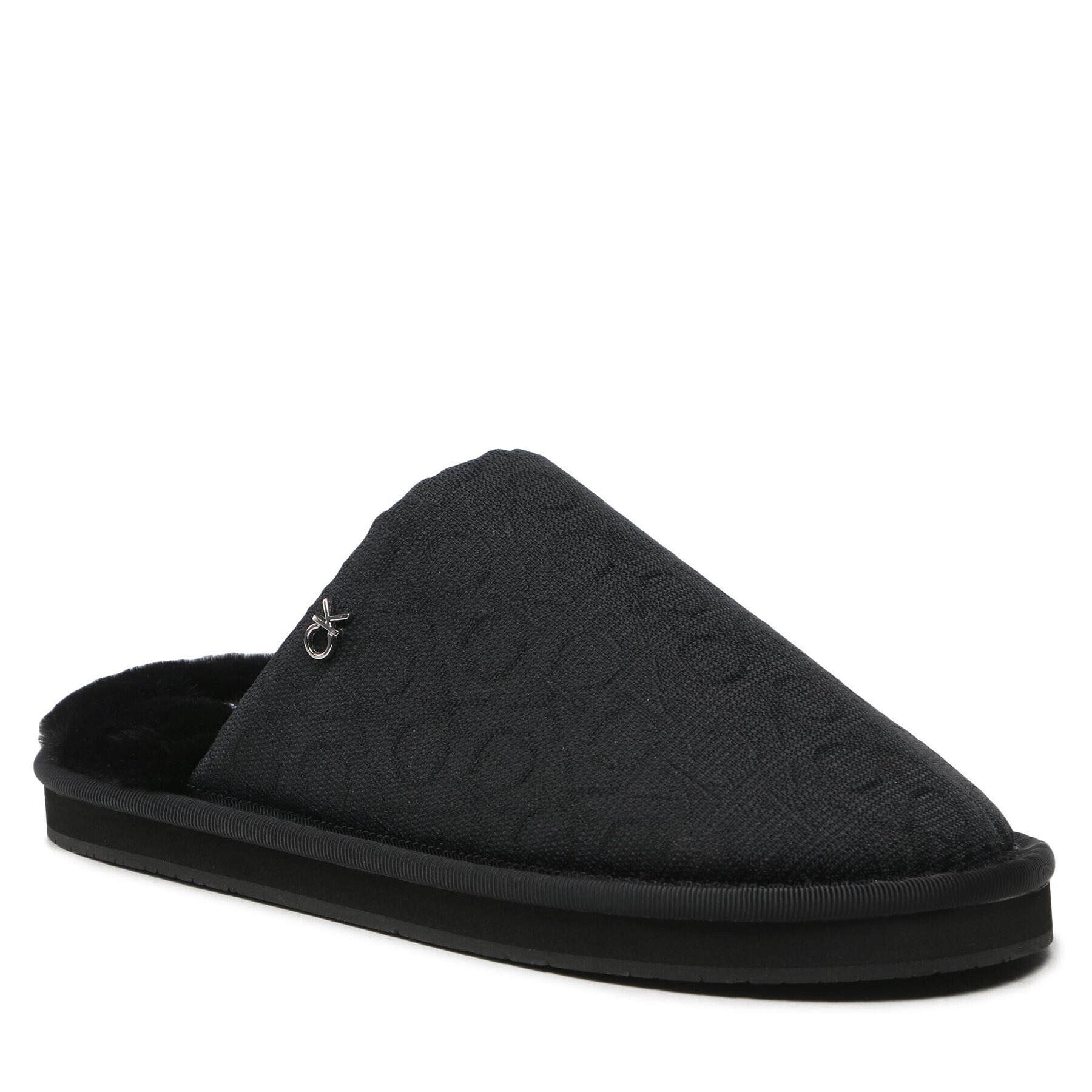 Calvin Klein Bačkory Slipper Flatform Mule W/Hdw-Jq HW0HW01281 Černá - Pepit.cz