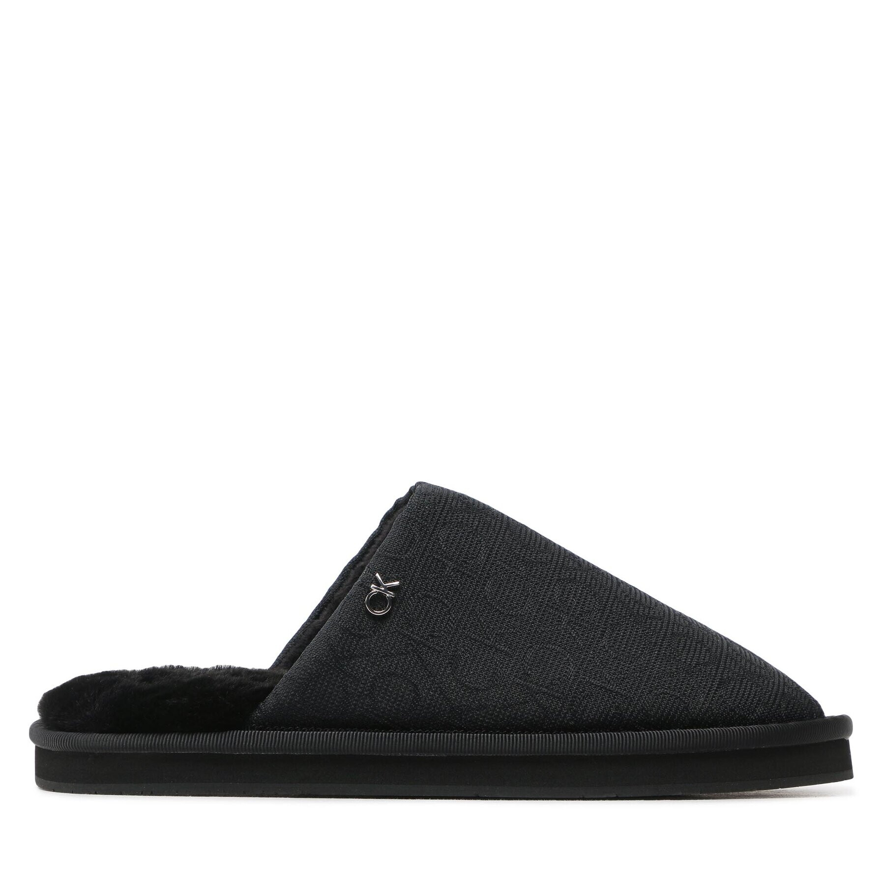 Calvin Klein Bačkory Slipper Flatform Mule W/Hdw-Jq HW0HW01281 Černá - Pepit.cz