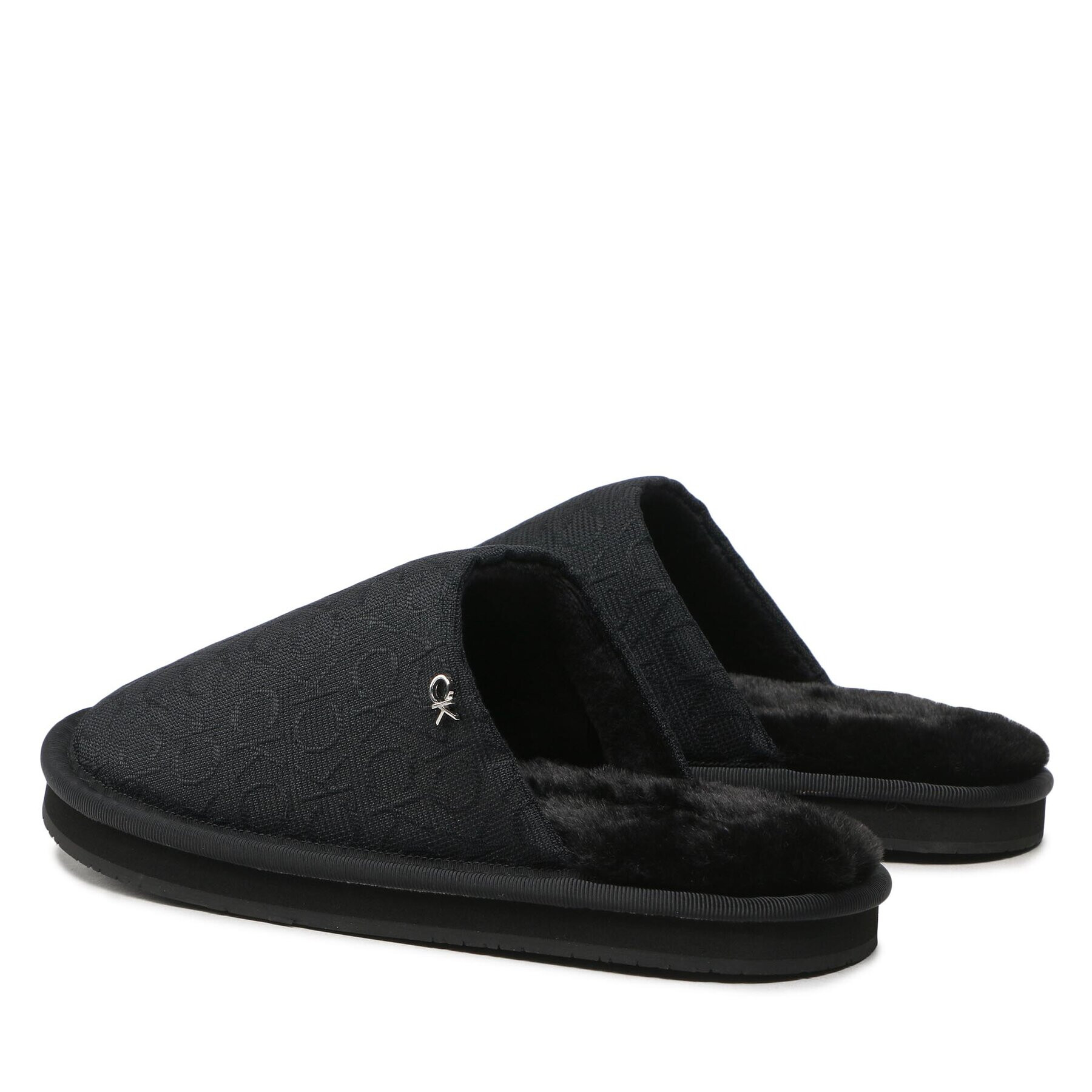 Calvin Klein Bačkory Slipper Flatform Mule W/Hdw-Jq HW0HW01281 Černá - Pepit.cz