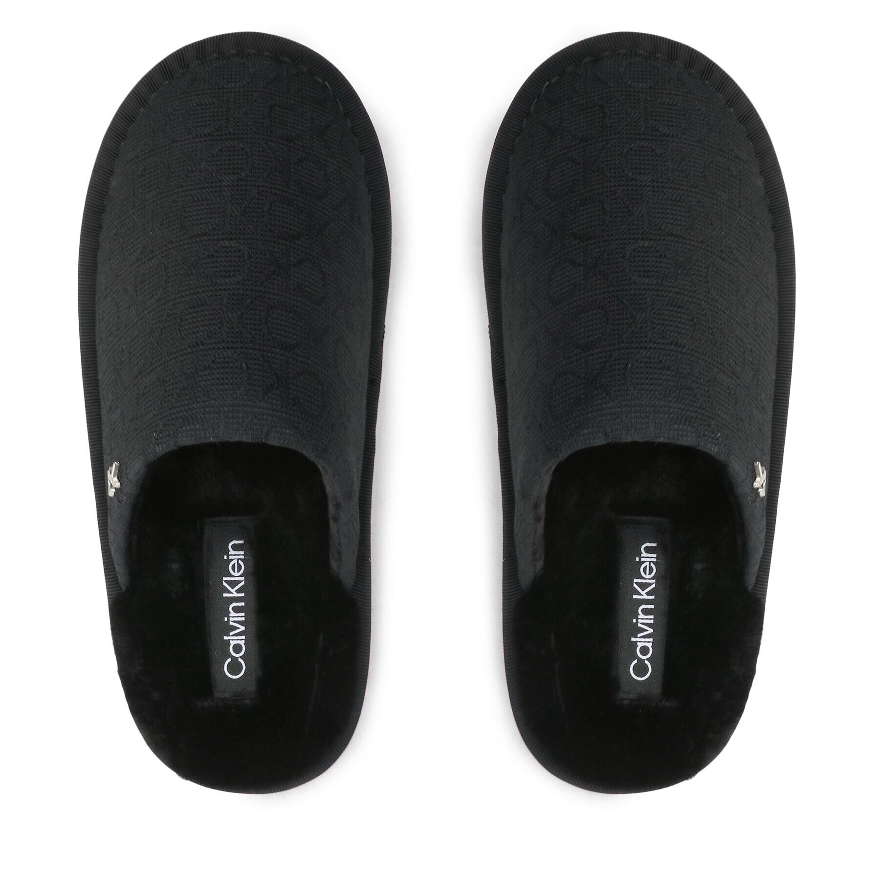 Calvin Klein Bačkory Slipper Flatform Mule W/Hdw-Jq HW0HW01281 Černá - Pepit.cz