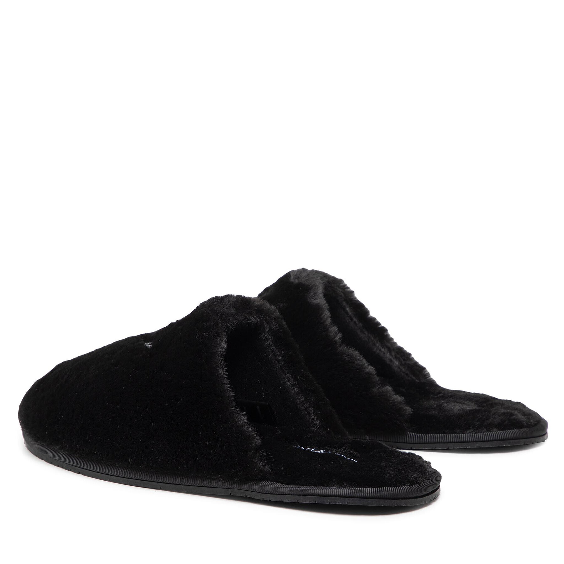 Calvin Klein Bačkory Slipper Mule Fur HW0HW00636 Černá - Pepit.cz