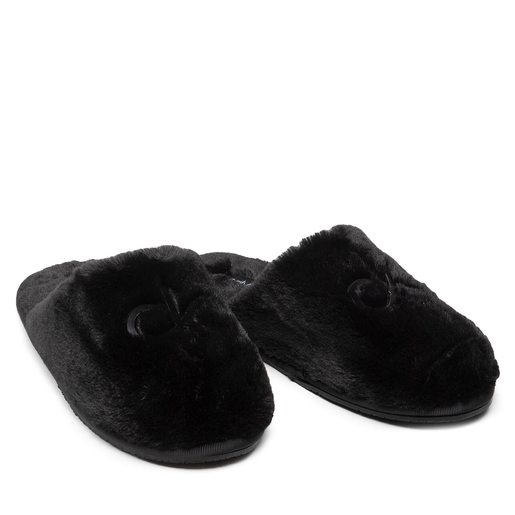 Calvin Klein Bačkory Slipper Mule Fur HW0HW00636 Černá - Pepit.cz