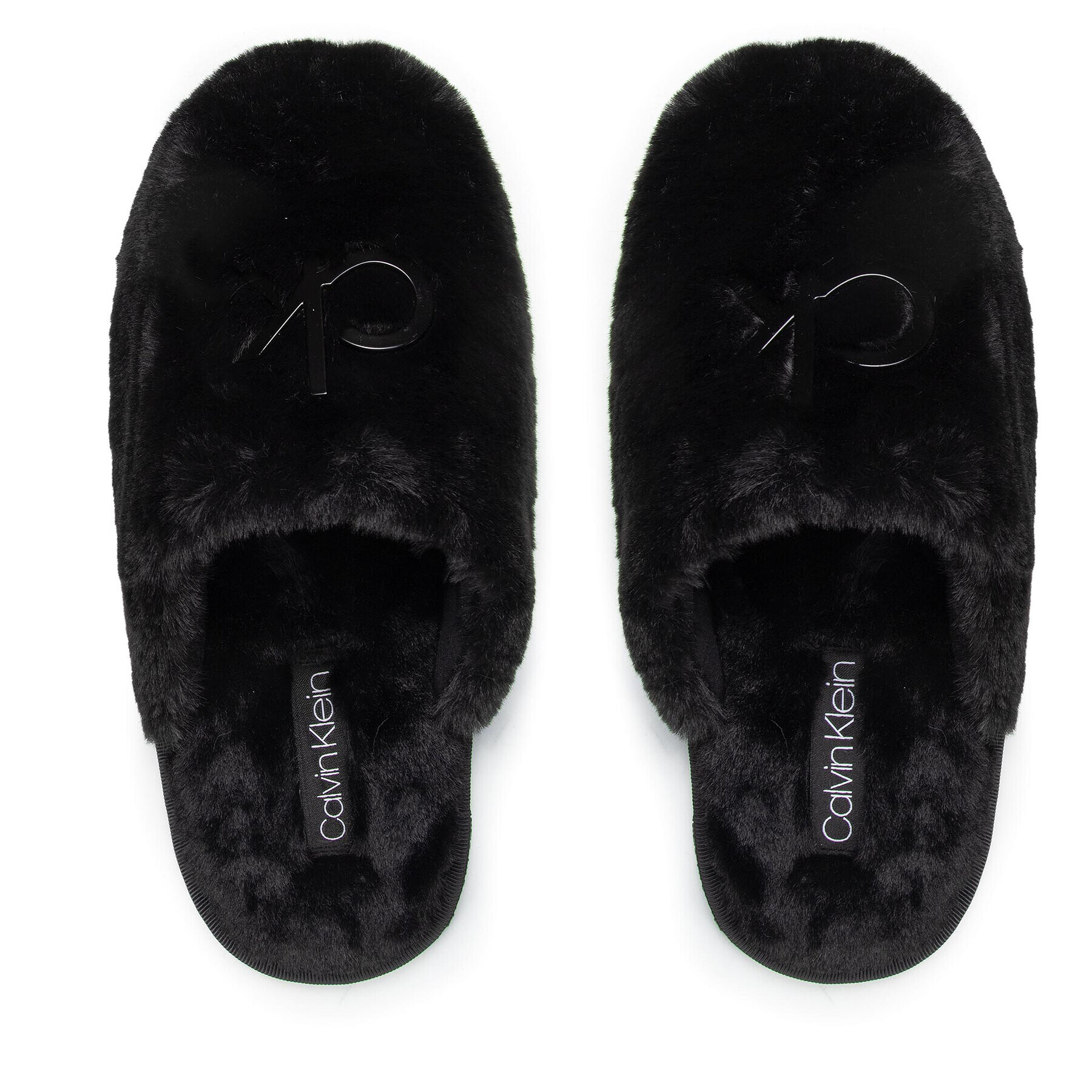 Calvin Klein Bačkory Slipper Mule Fur HW0HW00636 Černá - Pepit.cz