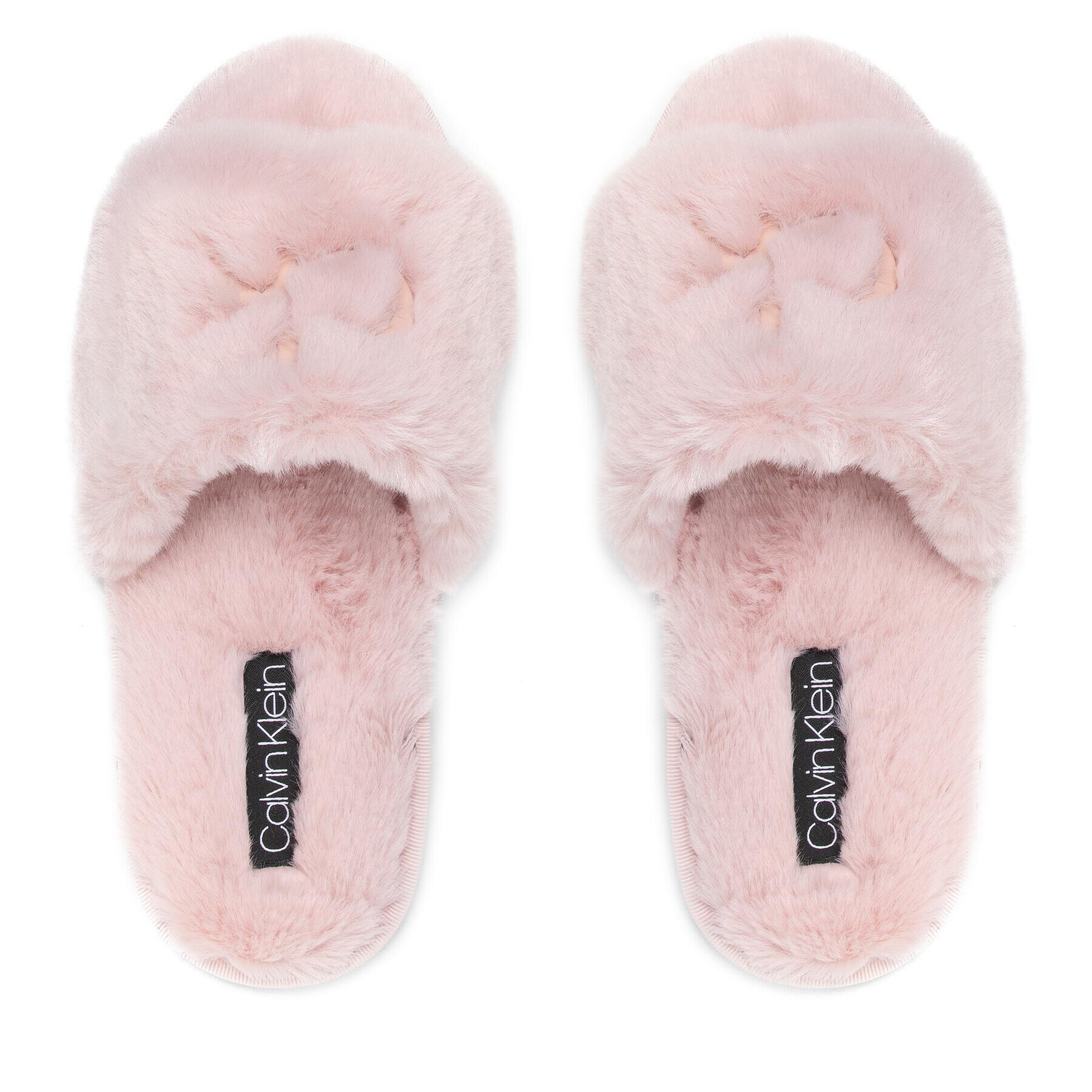 Calvin Klein Bačkory Slipper Sandal Fur HW0HW00634 Růžová - Pepit.cz