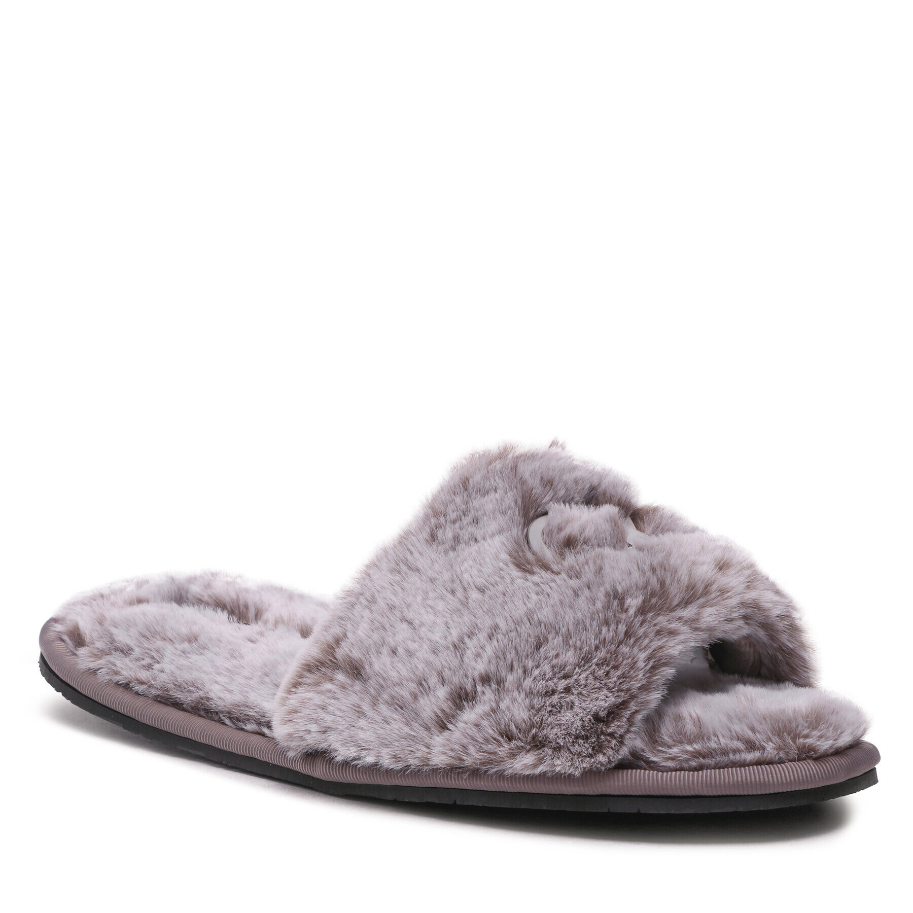 Calvin Klein Bačkory Slipper Sandal Fur HW0HW01226 Šedá - Pepit.cz