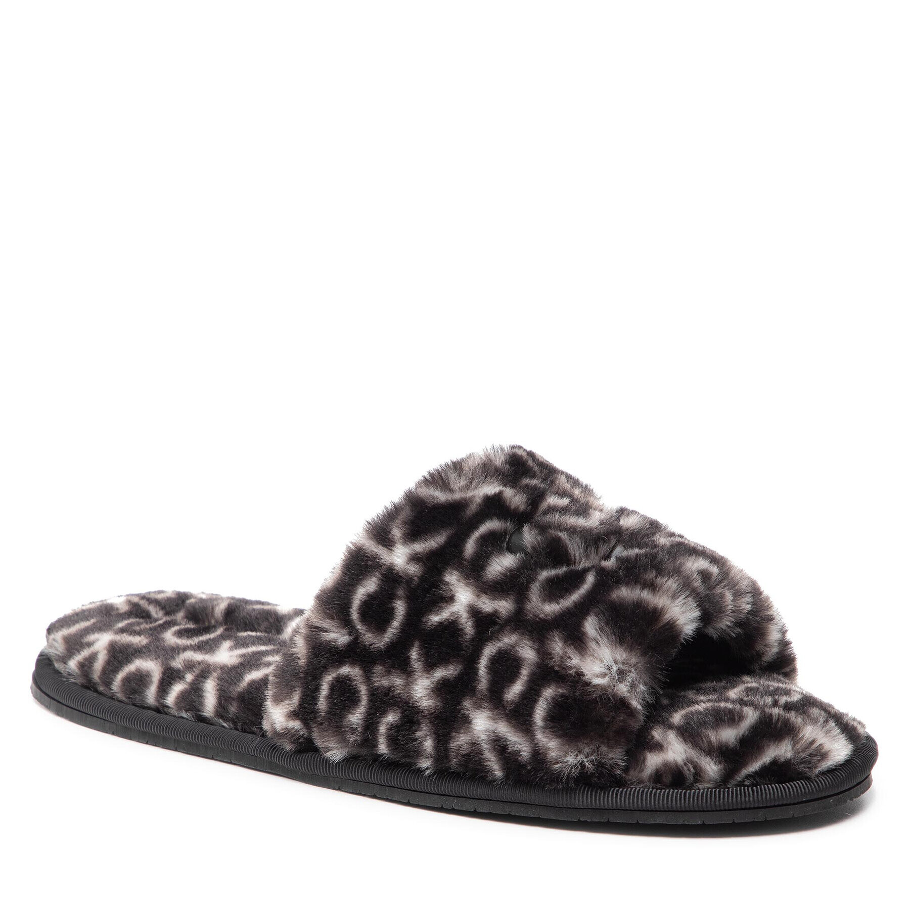 Calvin Klein Bačkory Slipper Sandal Fur Mono HW0HW00535 Černá - Pepit.cz