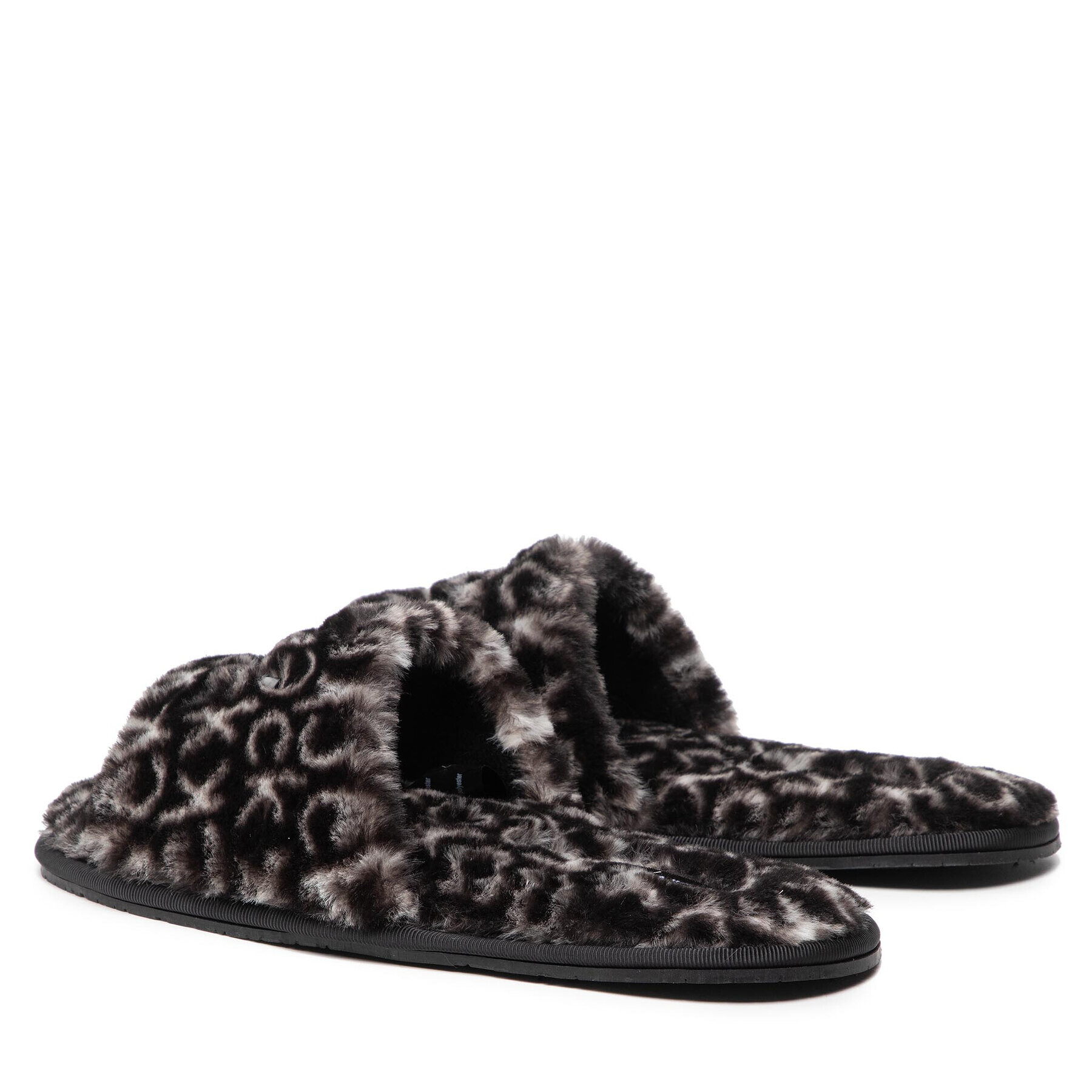 Calvin Klein Bačkory Slipper Sandal Fur Mono HW0HW00535 Černá - Pepit.cz