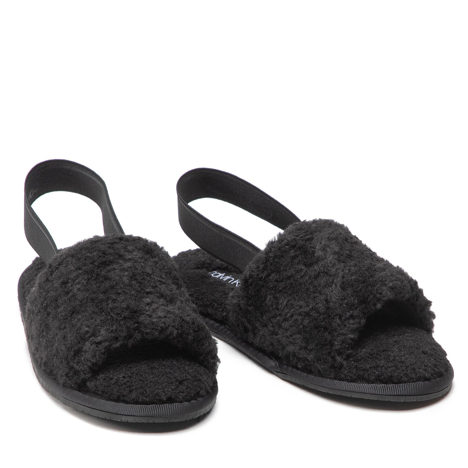 Calvin Klein Bačkory Slipper Slingback U He-Shearling HW0HW00836 Černá - Pepit.cz