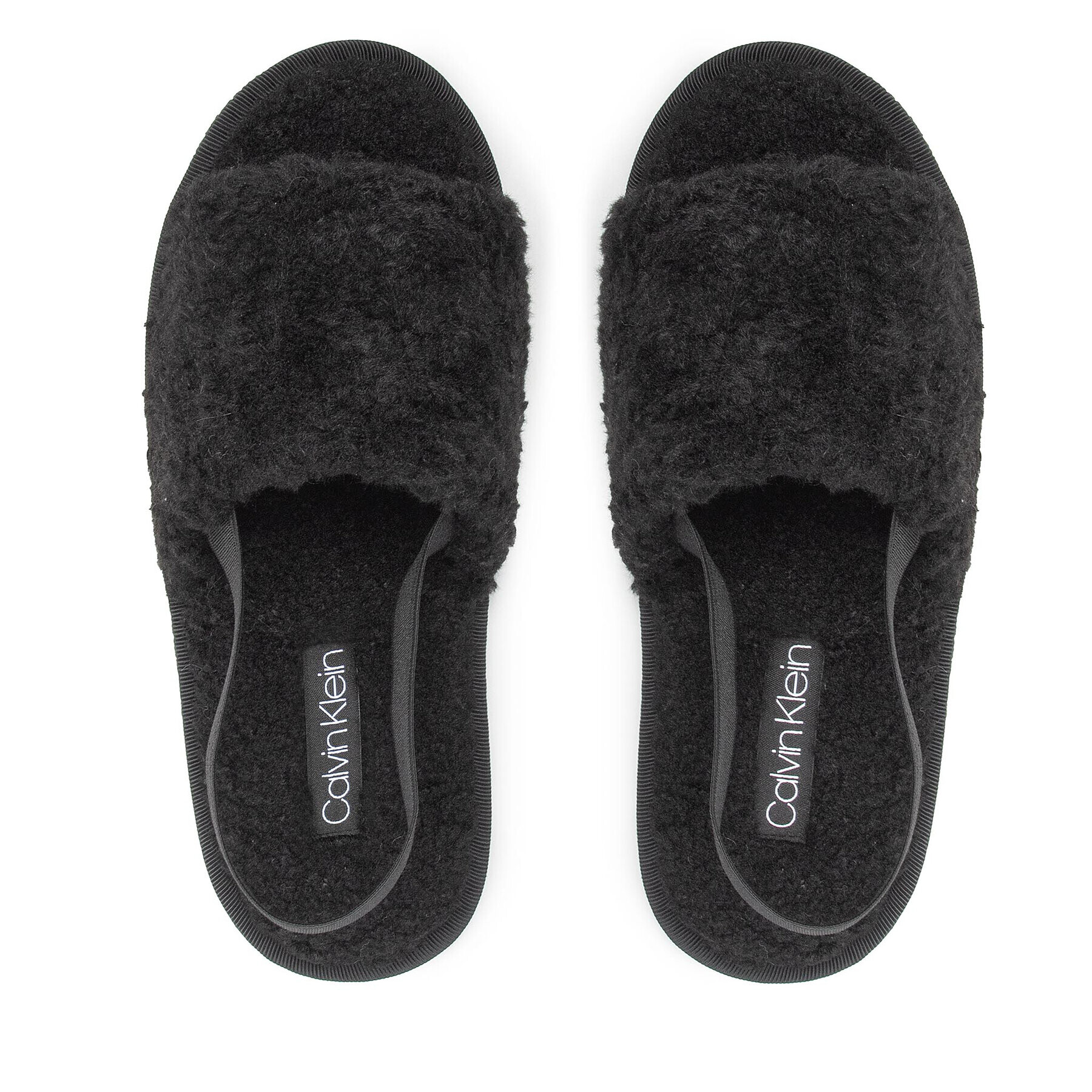 Calvin Klein Bačkory Slipper Slingback U He-Shearling HW0HW00836 Černá - Pepit.cz