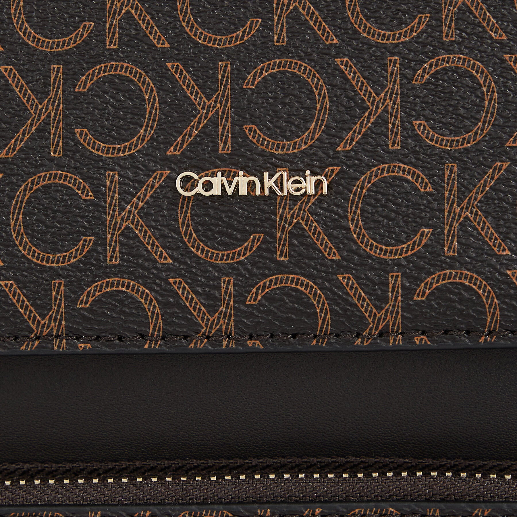 Calvin Klein Batoh Ck Must Campus Backpack -Mono K60K611537 Hnědá - Pepit.cz