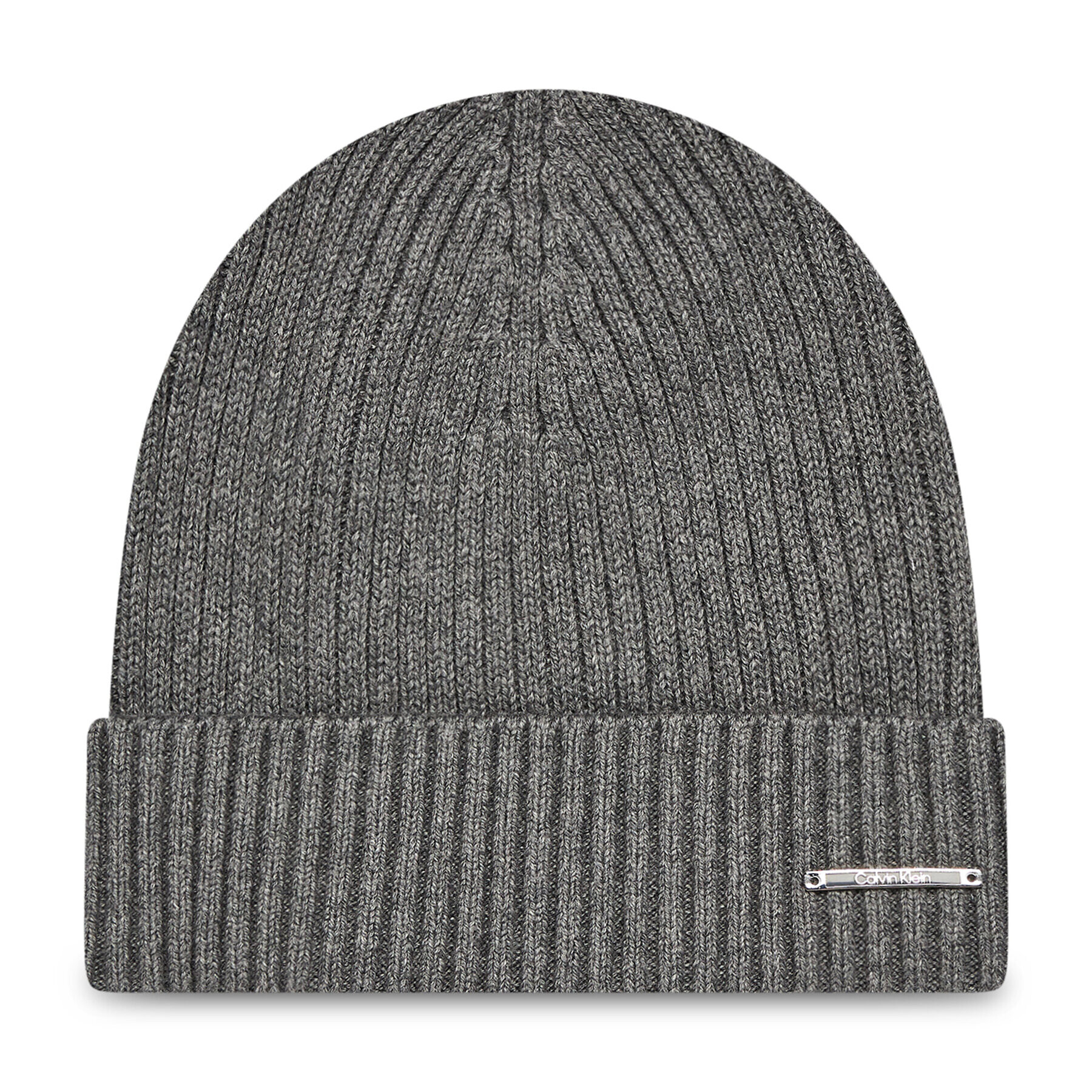 Calvin Klein Čepice Basic RiB Beanie K50K507496 Stříbrná - Pepit.cz