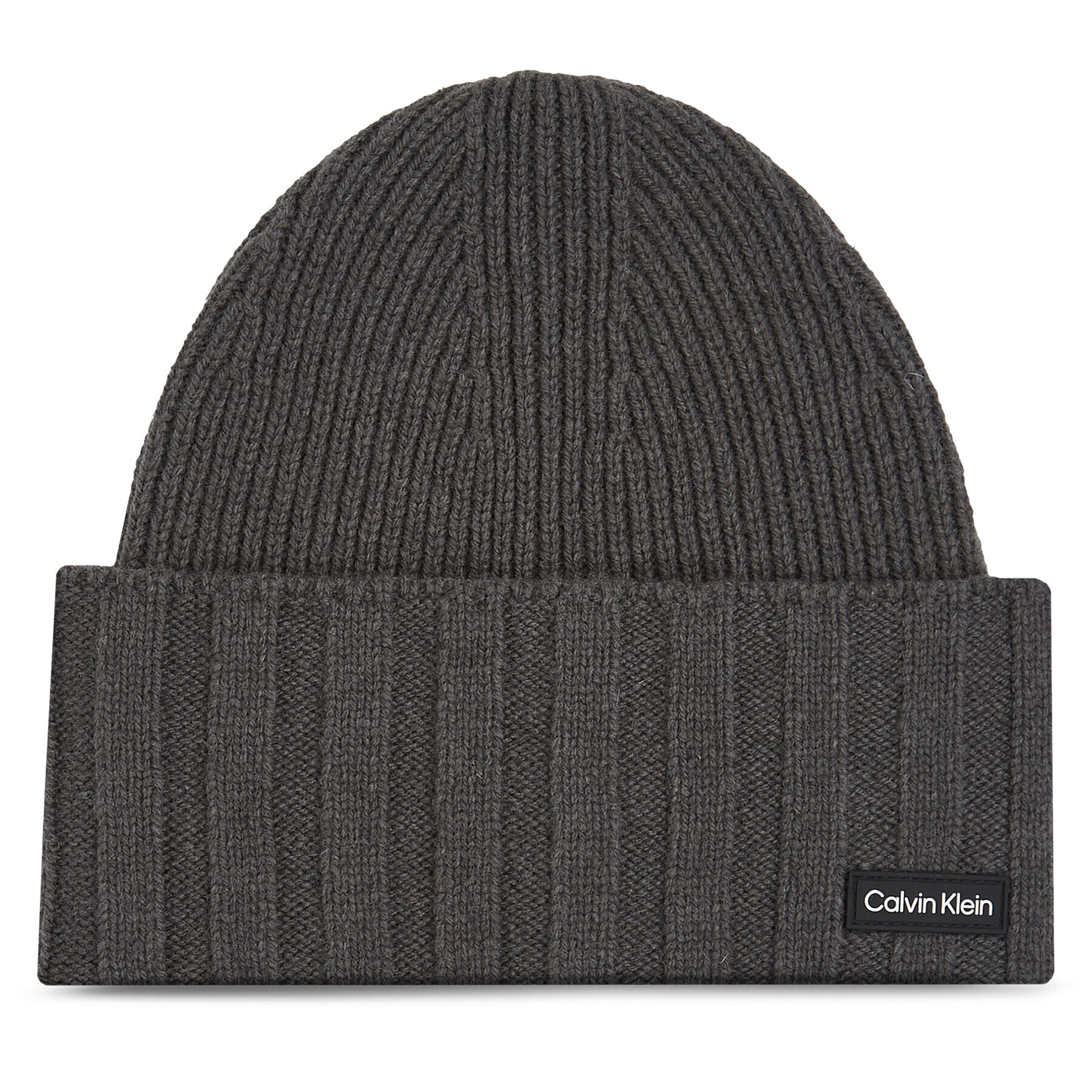 Calvin Klein Čepice Elevated Rib Beanie K50K510985 Šedá - Pepit.cz