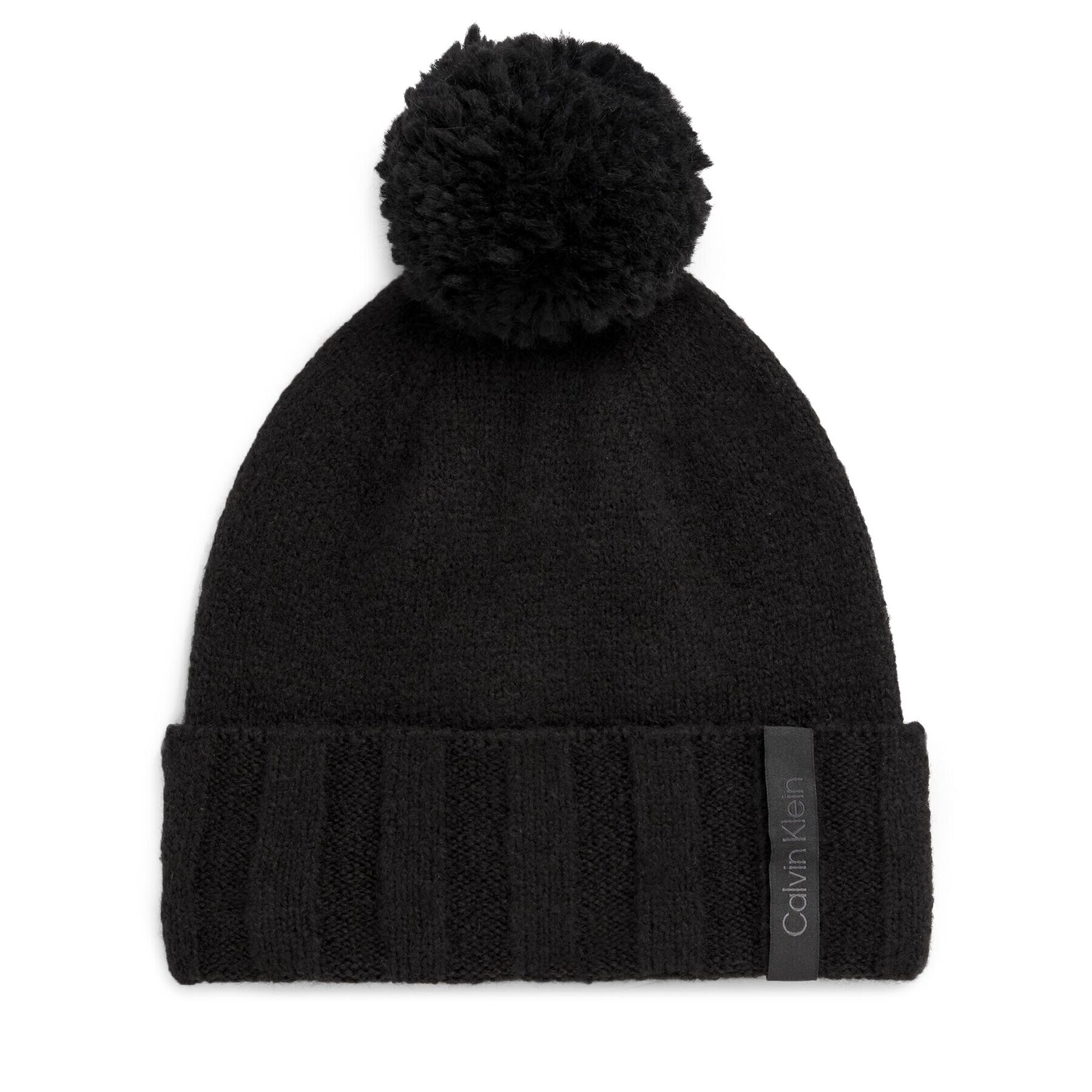 Calvin Klein Čepice Label Define Rib Beanie W/Pompom K60K611606 Černá - Pepit.cz