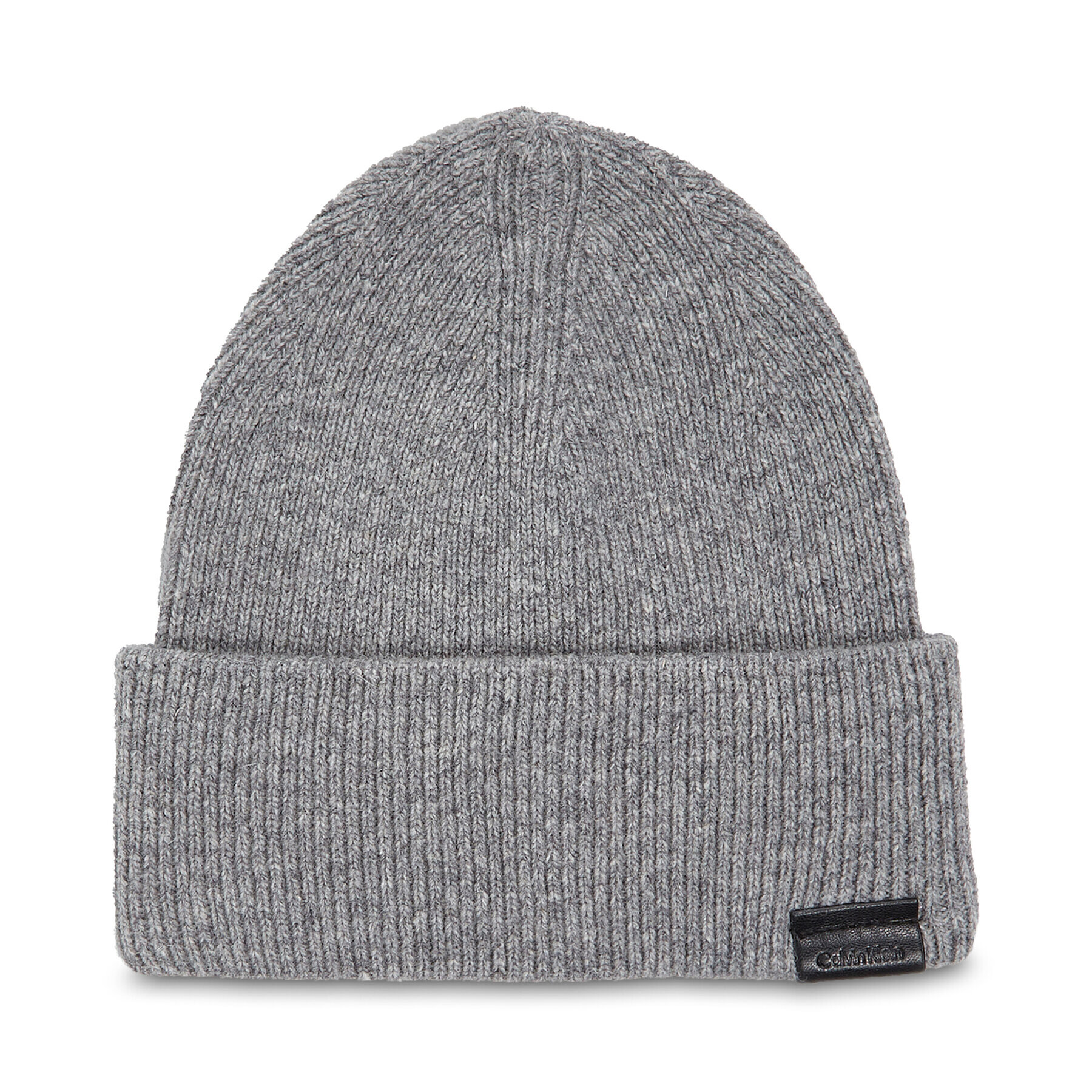 Calvin Klein Čepice Leather Patch Docker Beanie K50K510978 Šedá - Pepit.cz