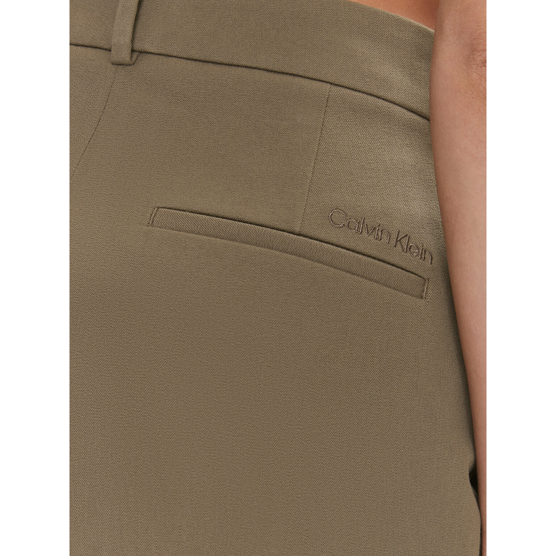 Calvin Klein Chino kalhoty Gabardine K20K205785 Béžová Slim Fit - Pepit.cz