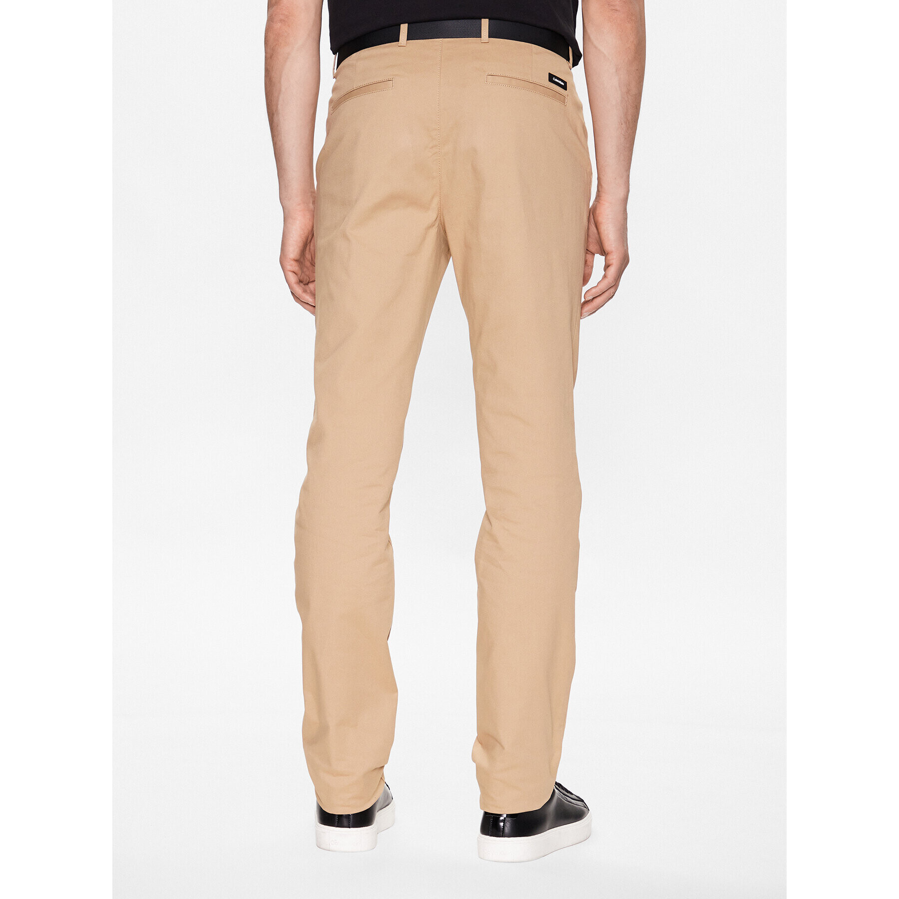 Calvin Klein Chino kalhoty Modern Twill K10K110979 Béžová Slim Fit - Pepit.cz