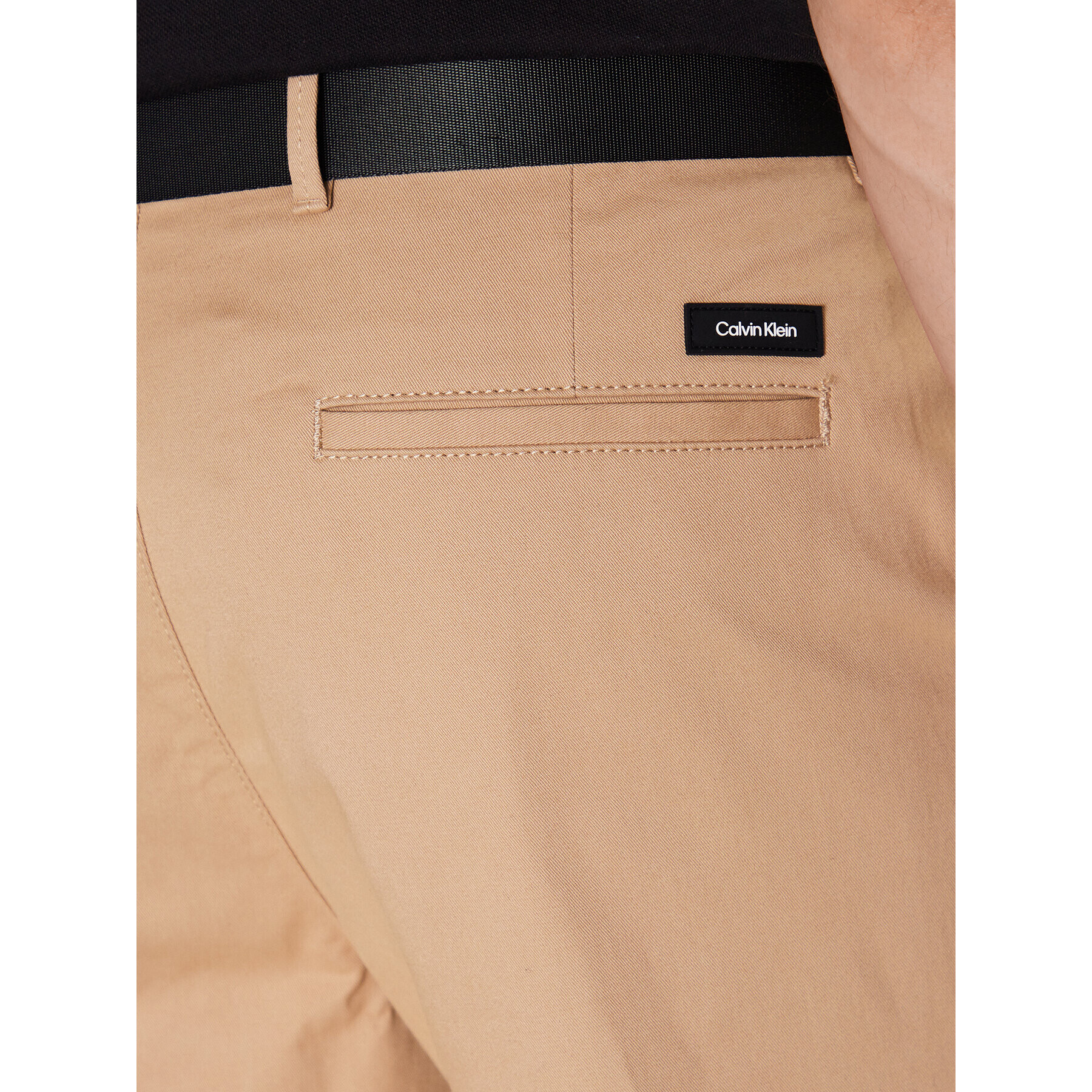 Calvin Klein Chino kalhoty Modern Twill K10K110979 Béžová Slim Fit - Pepit.cz