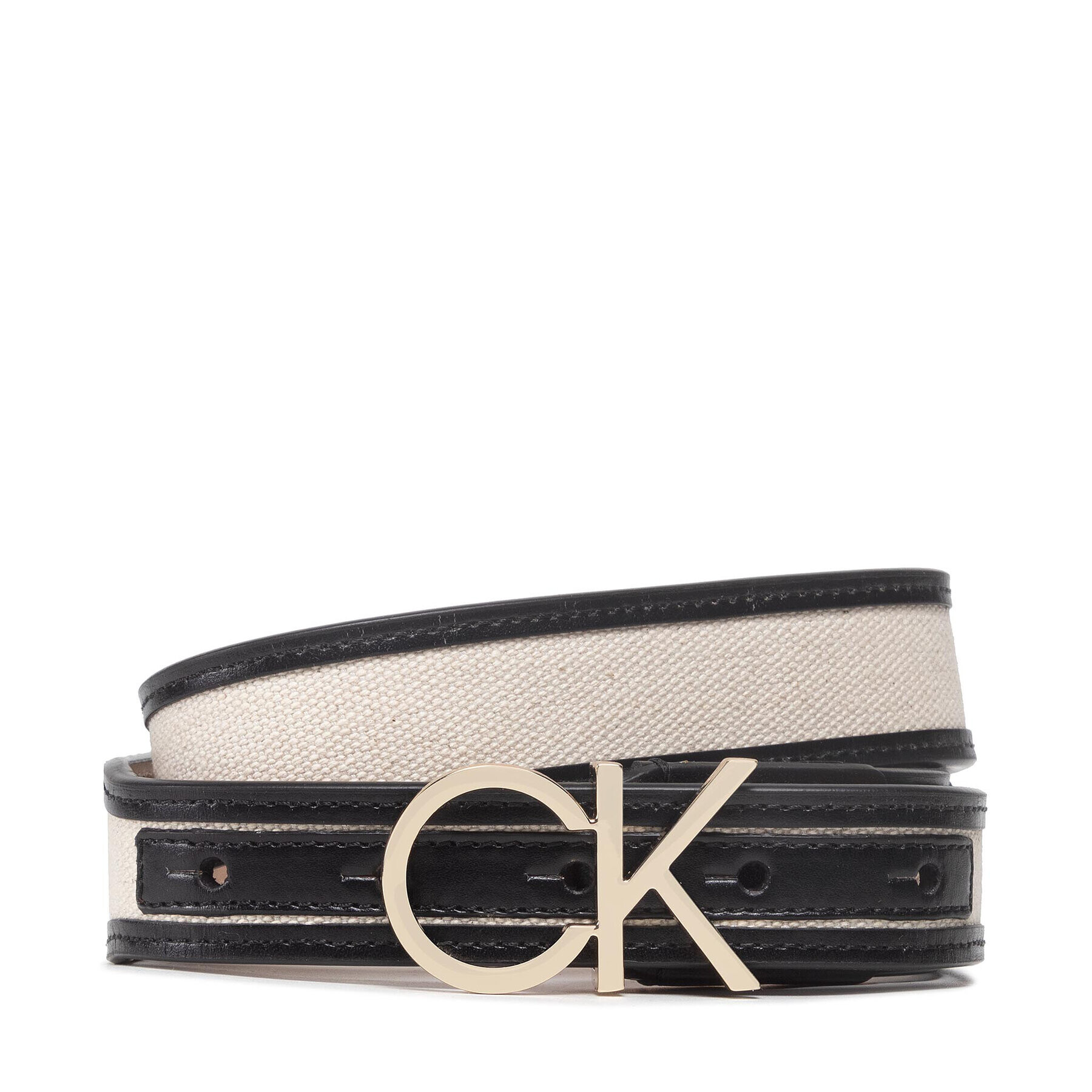 Calvin Klein Dámský pásek Calvin Resort Ck Logo 3cm Belt K60K609175 Béžová - Pepit.cz